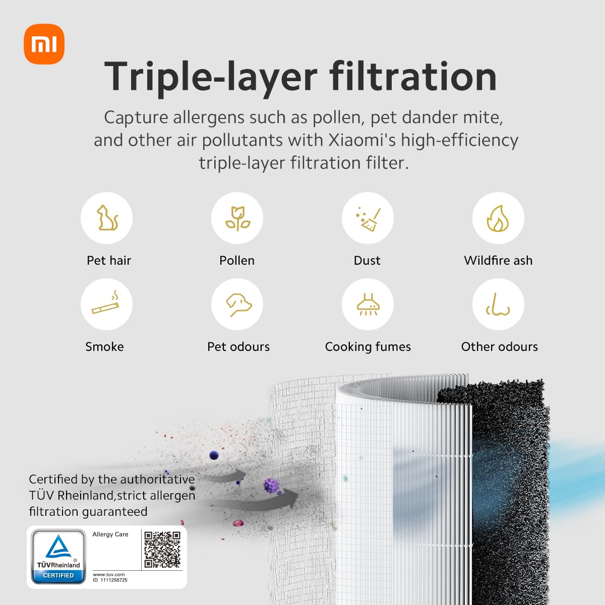 Foto 7 pulgar | Purificador de Aire Xiaomi Portátil-Venta Internacional