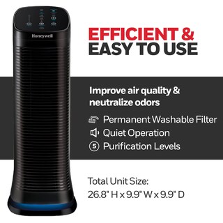 Foto 4 | Purificador De Aire Honeywell Air Genius 5 Para Habitaciones Grandes Negro - Venta Internacional.