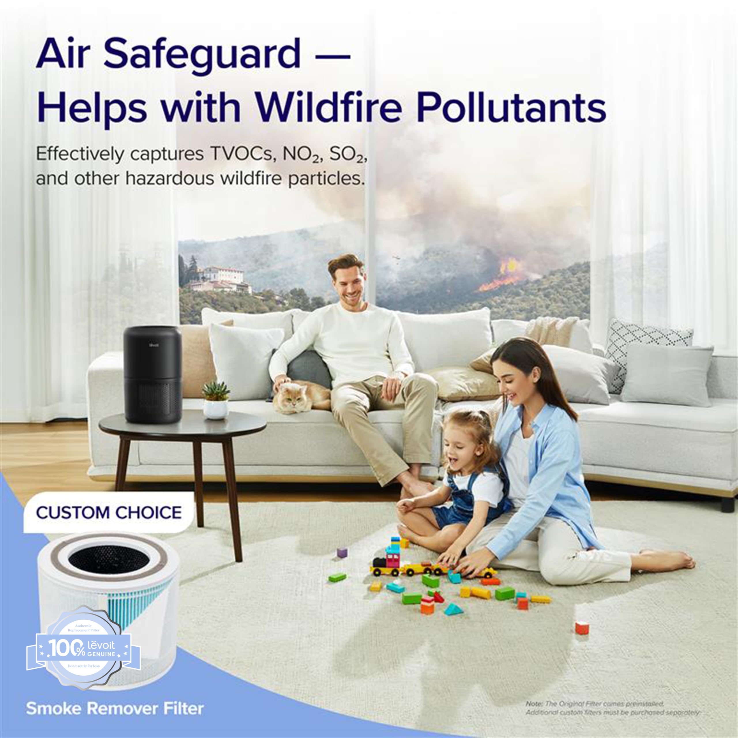 Foto 7 | Purificador De Aire Levoit Core 300-p Para Alergias Domésticas Y Mascotas, Color Negro - Venta Internacional.