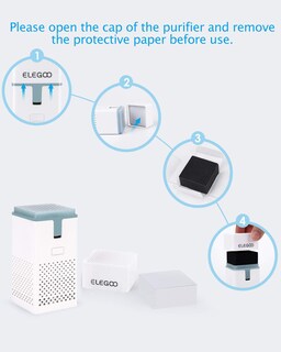 Foto 3 | Purificador de Aire Elegoo Mini con Filtro de Carbón Activado Paquete de 2 - Venta Internacional