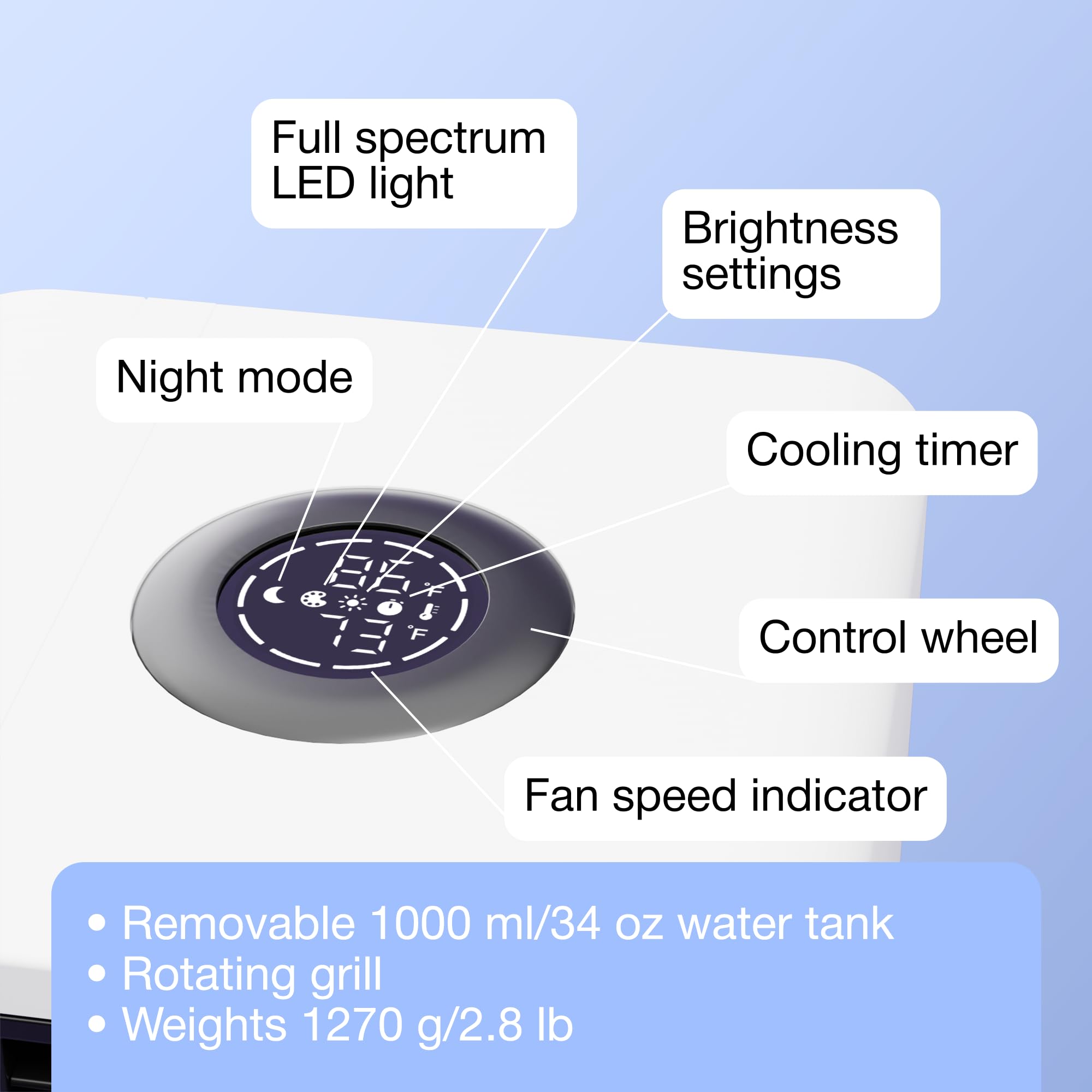 Foto 5 | Ventilador De Refrigeración Evapolar Evalight Plus Para Escritorio/acampada, Color Blanco - Venta Internacional.