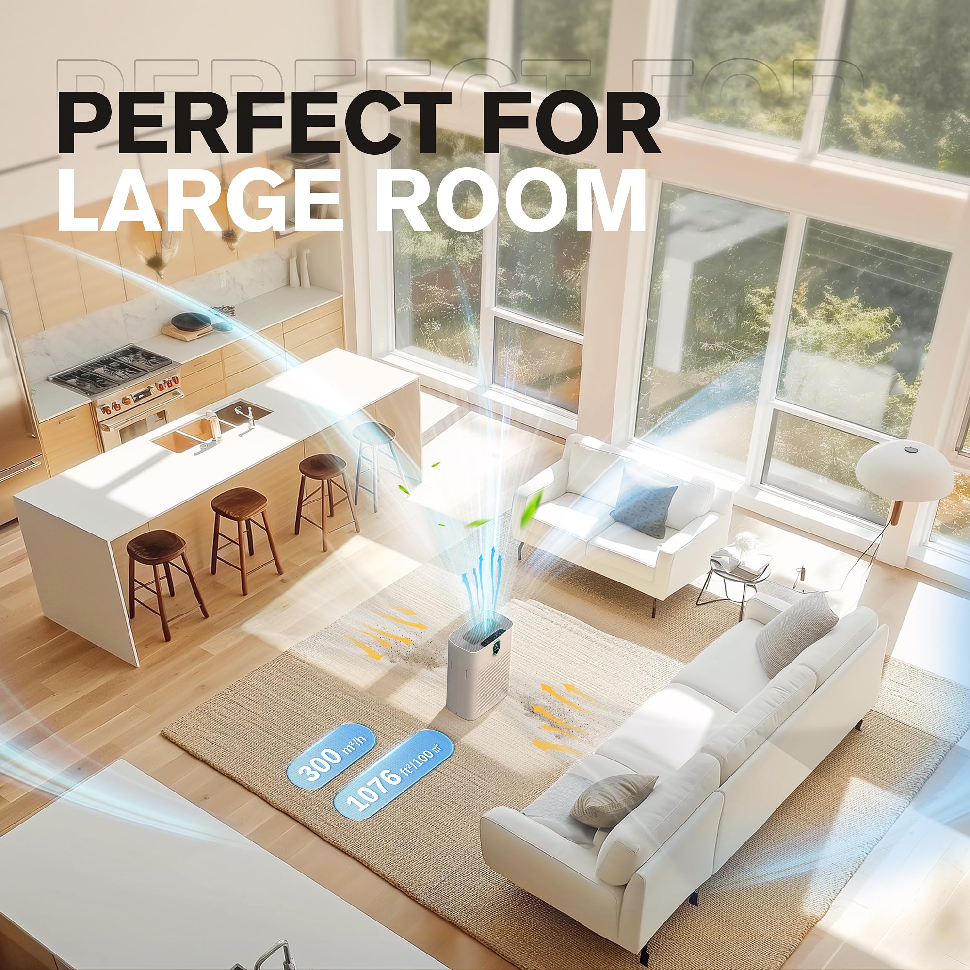 Foto 2 | Purificador De Aire Morento Hy4866 Para Habitación Grande De 100 M² Con Pm2.5 - Venta Internacional.