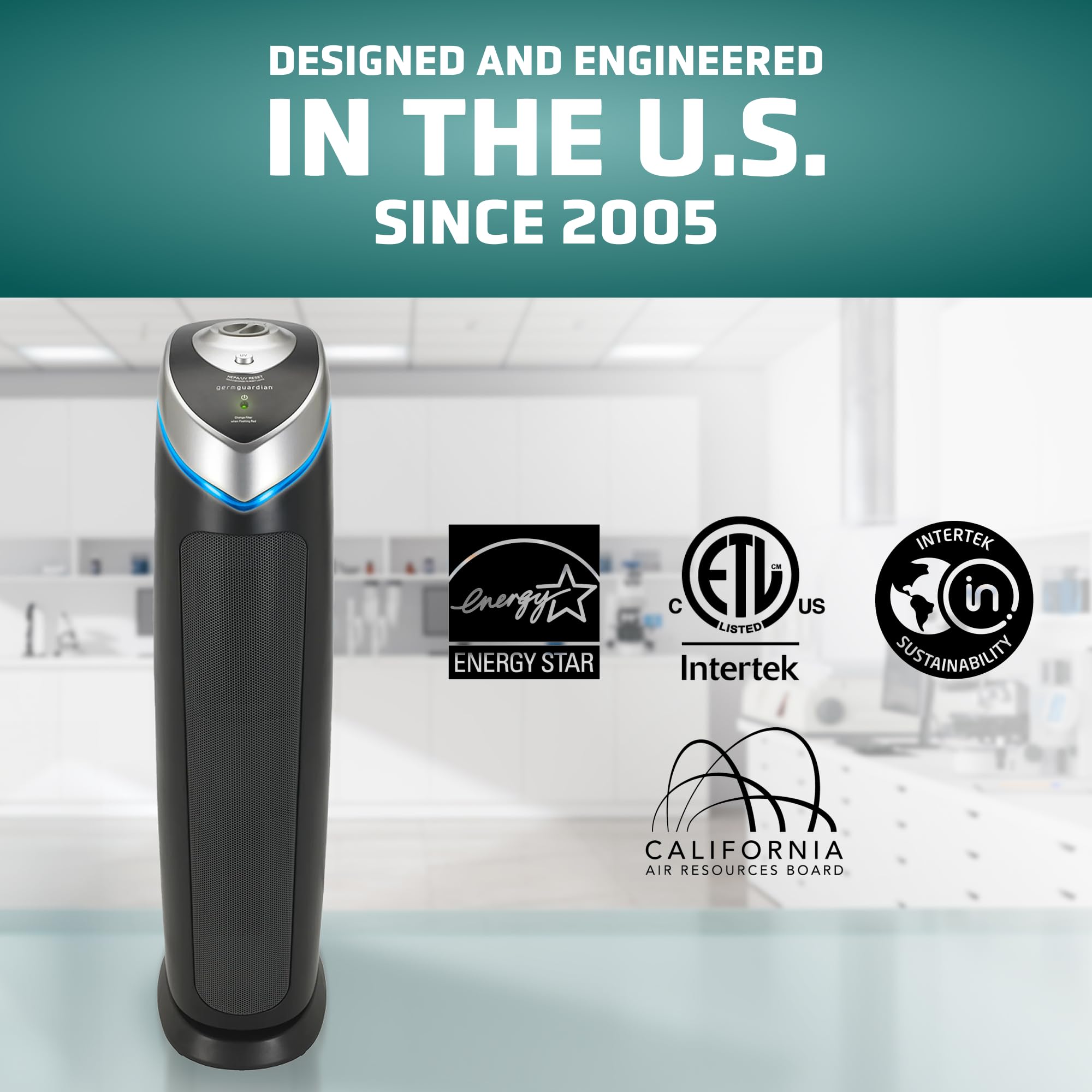 Foto 6 | Purificador De Aire Germguardian Ac5000e 3 En 1 Hepa 915m² Gris - Venta Internacional.