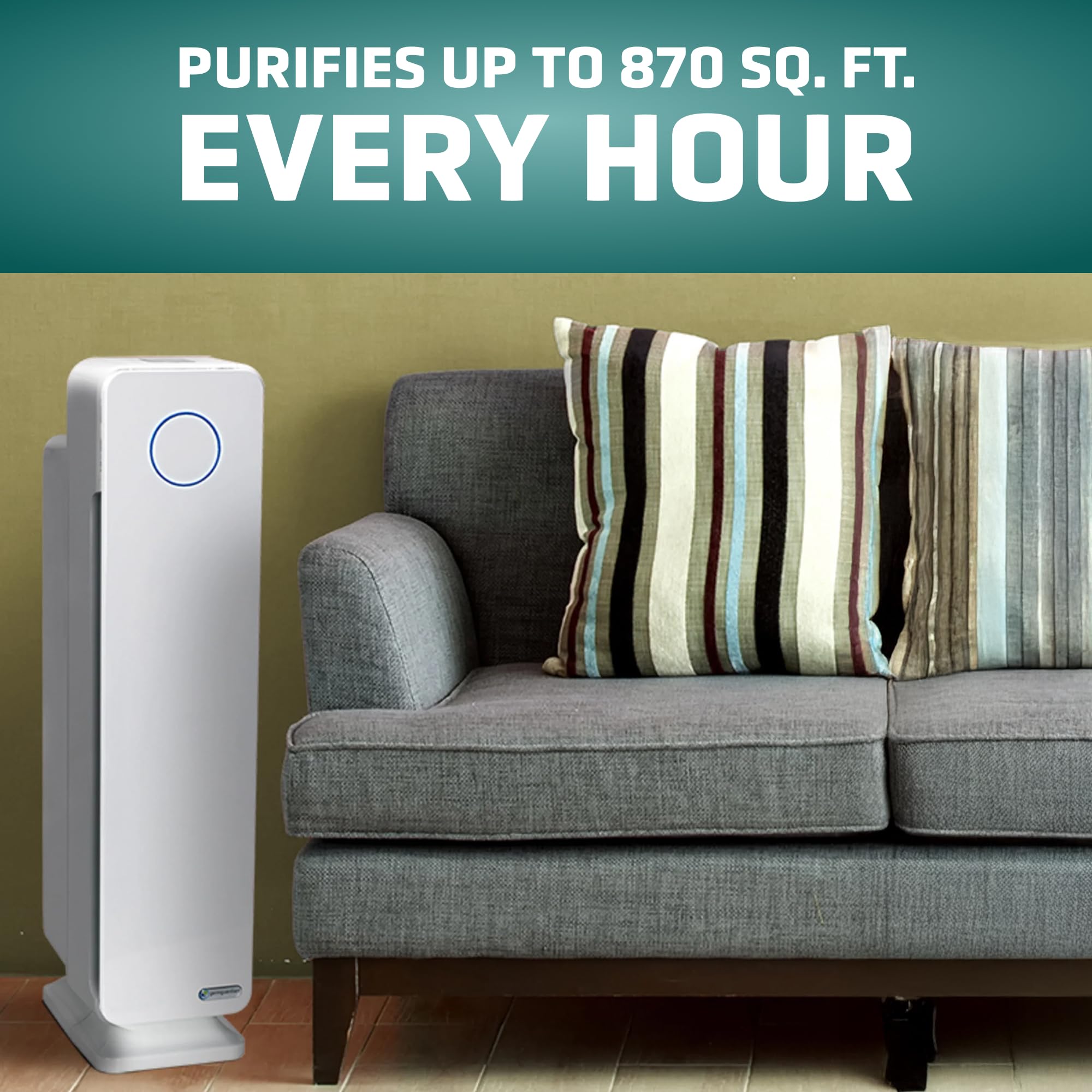 Foto 6 pulgar | Purificador De Aire Germguardian Ac5350w H13 Hepa 870m² Blanco - Venta Internacional.