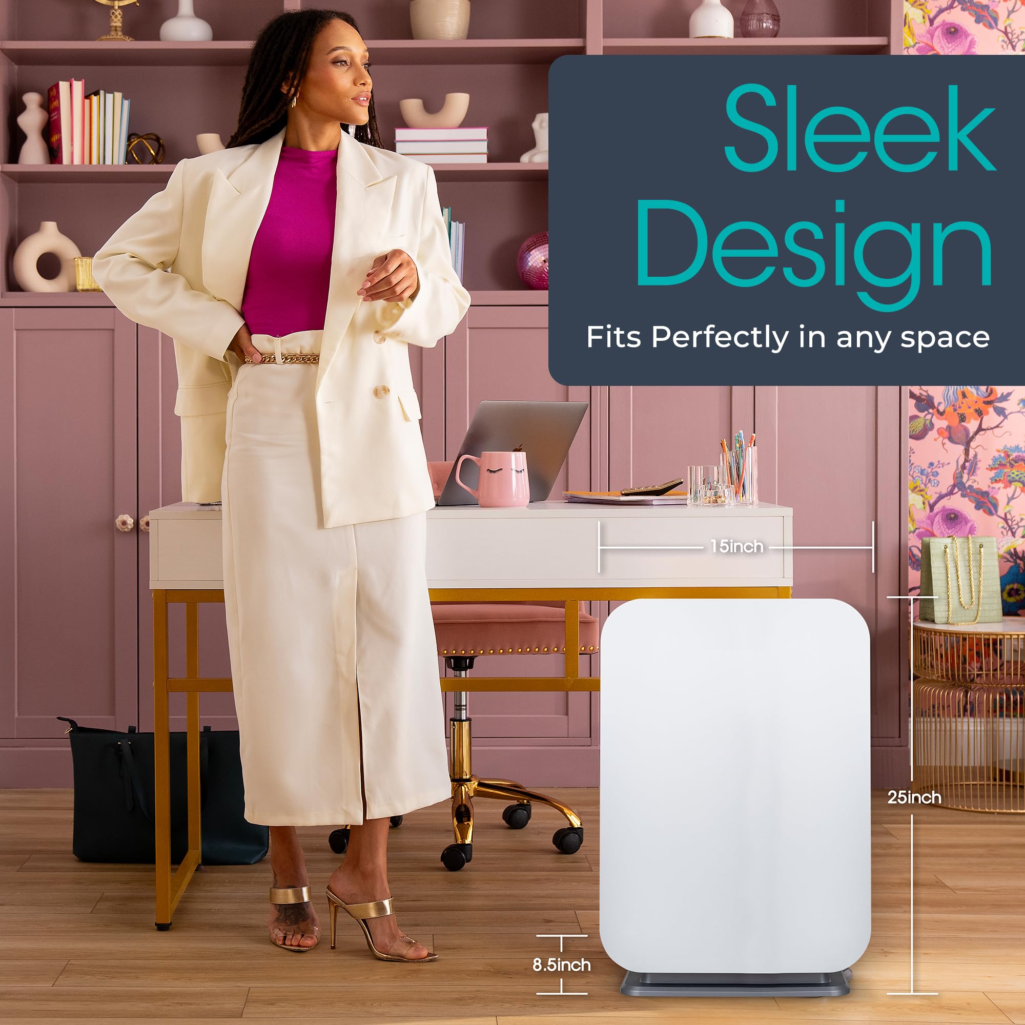Foto 5 pulgar | Purificador De Aire Alen Breathesmart Flex Hepa 1400m² Blanco - Venta Internacional.