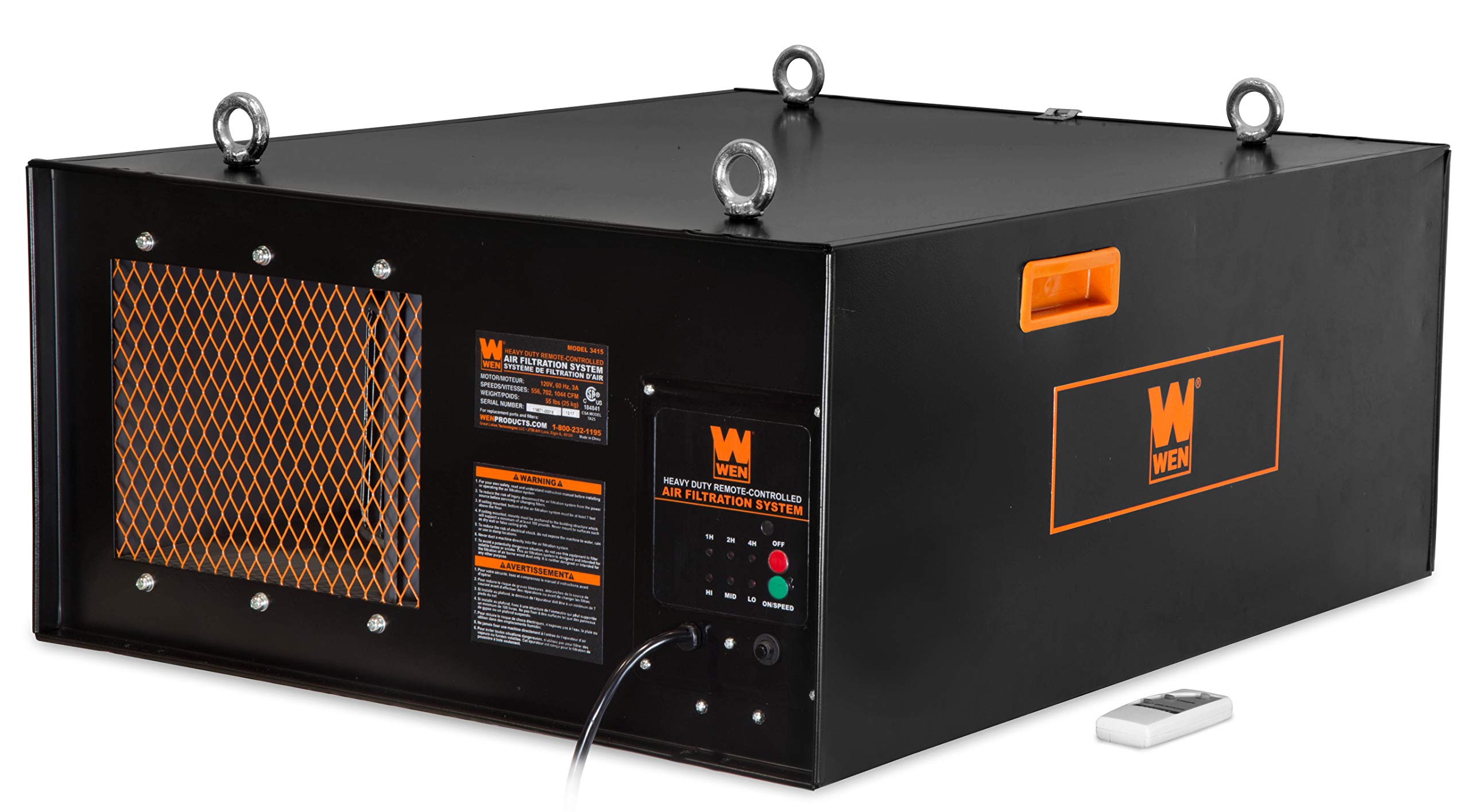 Foto 1 | Sistema De Filtración De Aire Wen Af1270 4.2 A, 3 Velocidades, 750/950/1270 Cfm - Venta Internacional.