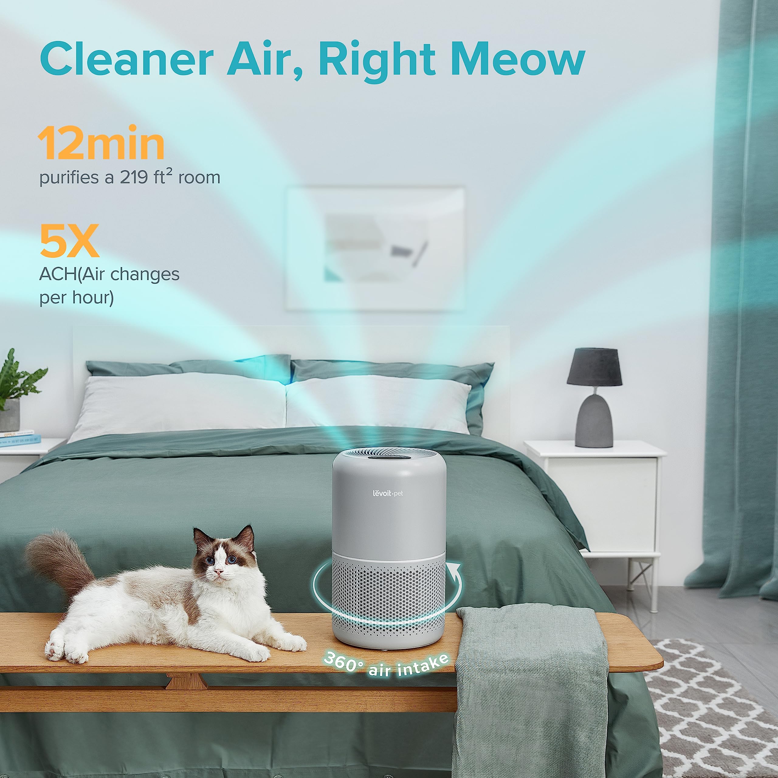 Foto 3 | Purificador De Aire Levoit Core P350-p Para Mascotas Con Carbón Activado - Venta Internacional.
