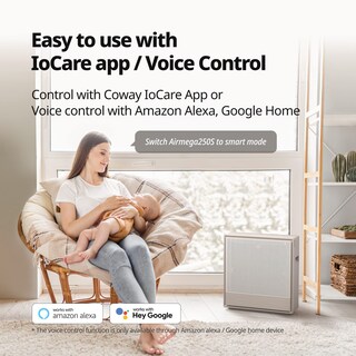 Foto 6 | Purificador De Aire Coway 250s Para Habitaciones Grandes De Hasta 173 M² Con Control Por Aplicación - Venta Internac