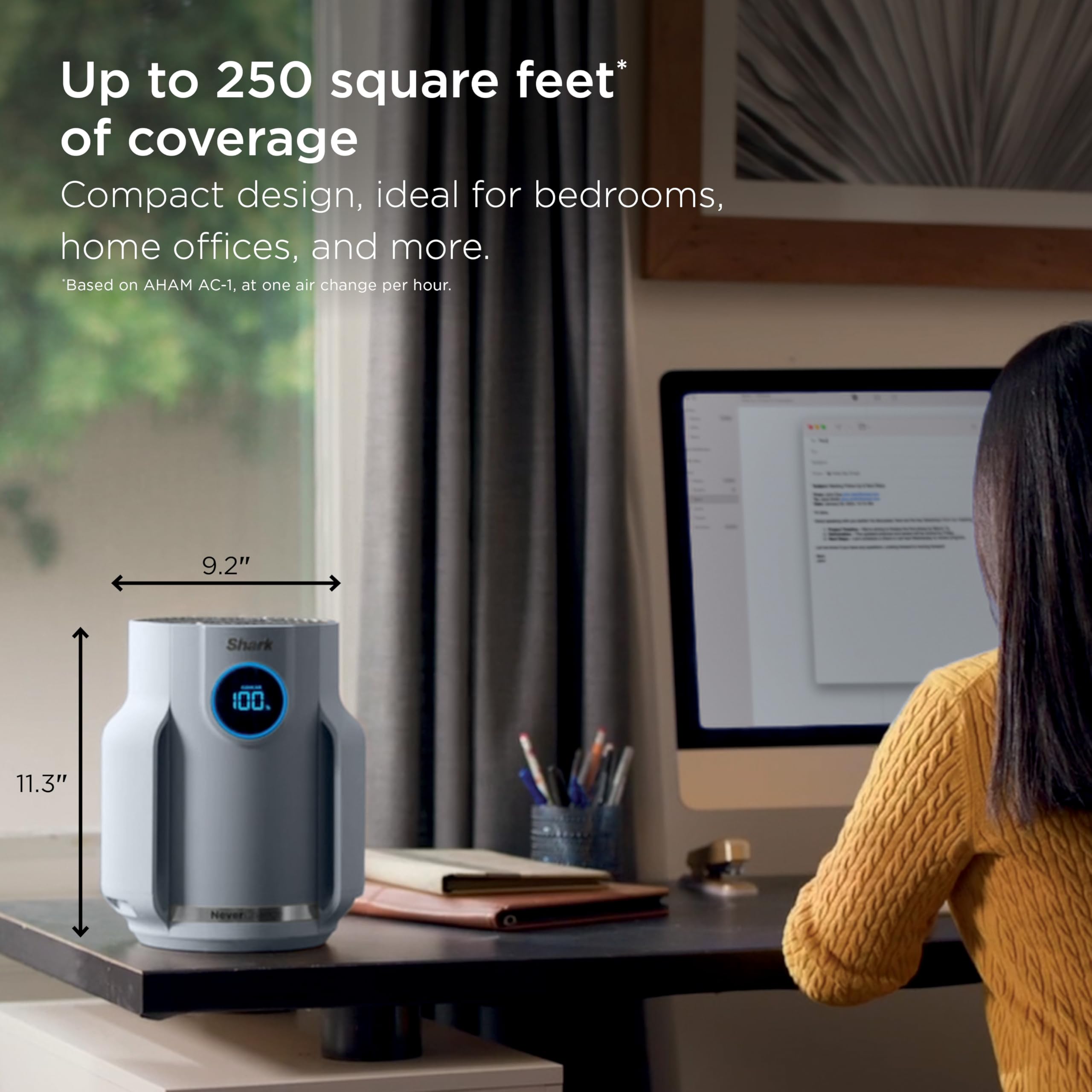 Foto 6 | Purificador de Aire Shark NeverChange Compact Pro Hepa 250m² - Venta Internacional