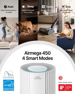 Foto 7 | Purificador De Aire Coway Airmega 450 Para Habitación Grande De 305 M², Color Beige - Venta Internacional.
