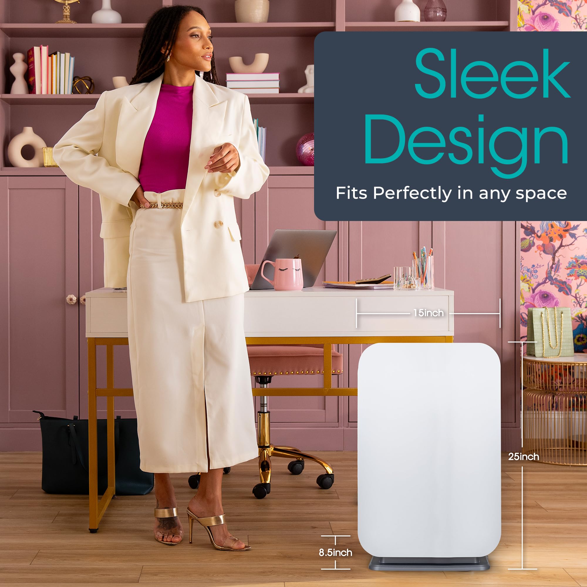 Foto 5 pulgar | Purificador De Aire Alen Breathesmart 45i Hepa Para Habitaciones Grandes De 150 M² - Venta Internacional.