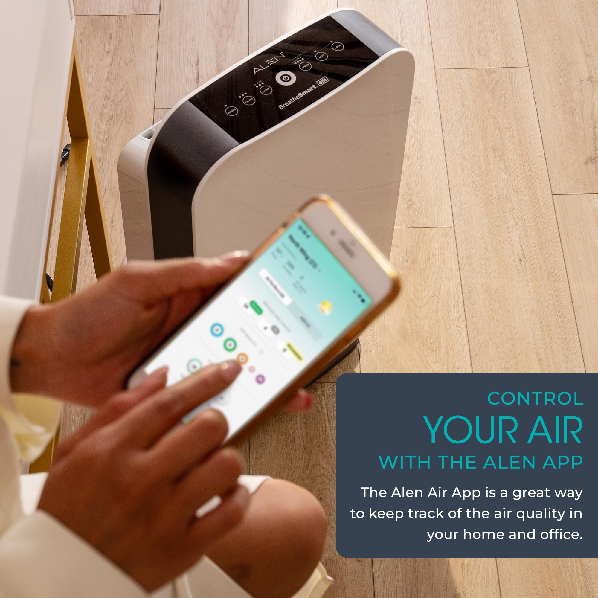 Foto 8 pulgar | Purificador De Aire Alen Breathesmart 45i Hepa Para Habitaciones Grandes De 150 M² - Venta Internacional.