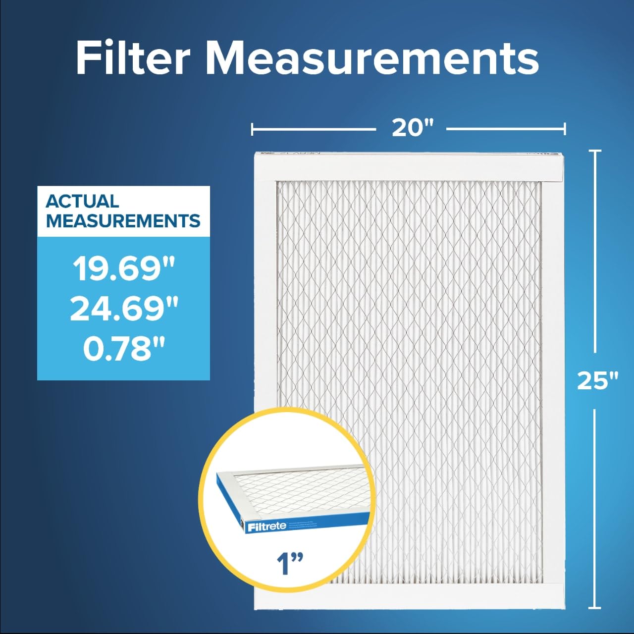 Foto 3 pulgar | Filtro De Aire Filtrete Ac Furnace 20x25x1 Merv 13 Mpr 1900, Paquete De 2 - Venta Internacional.