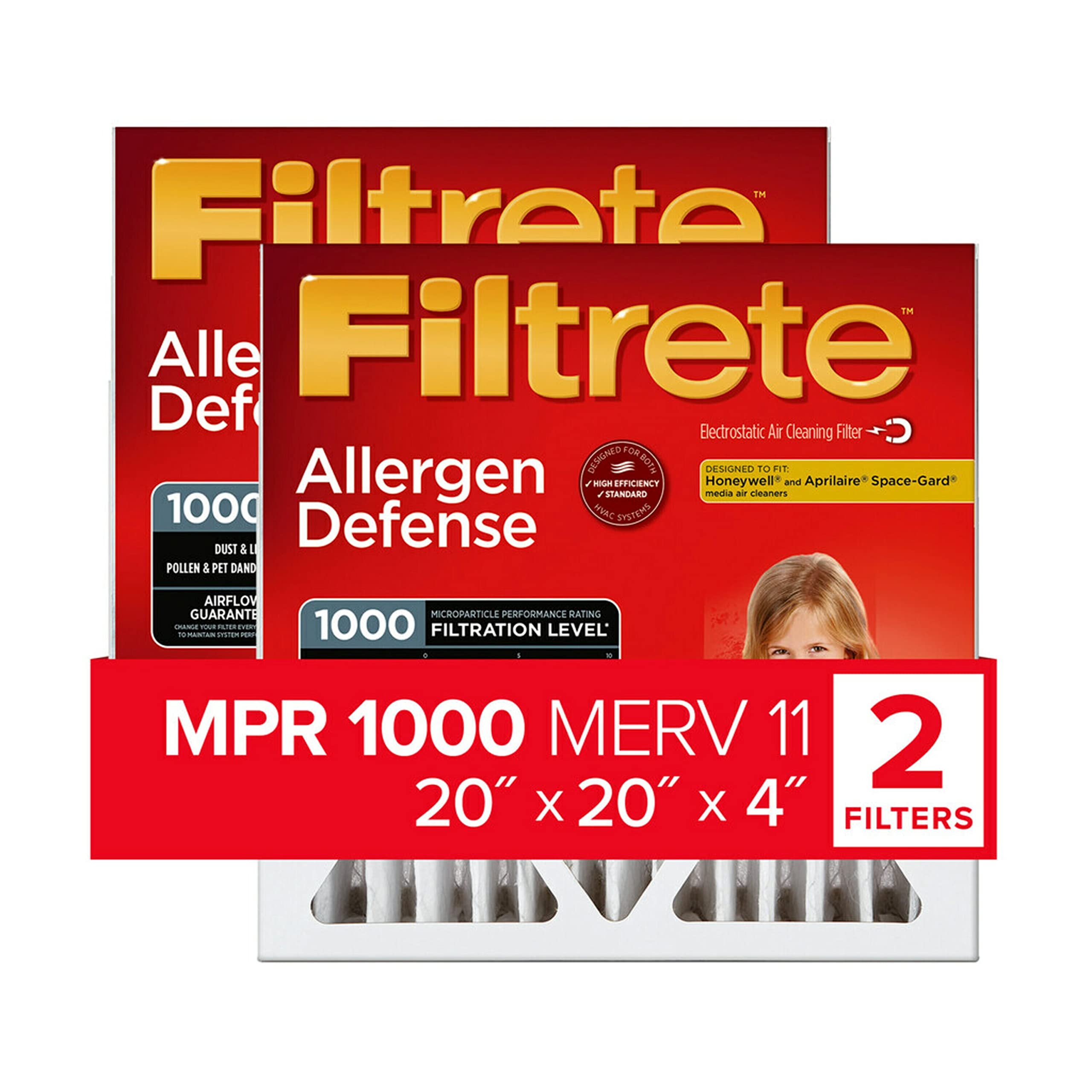 Foto 2 pulgar | Filtro De Aire Filtrete Ac Furnace Mpr 1000 Micro Allergen 20x20x4 - Venta Internacional.