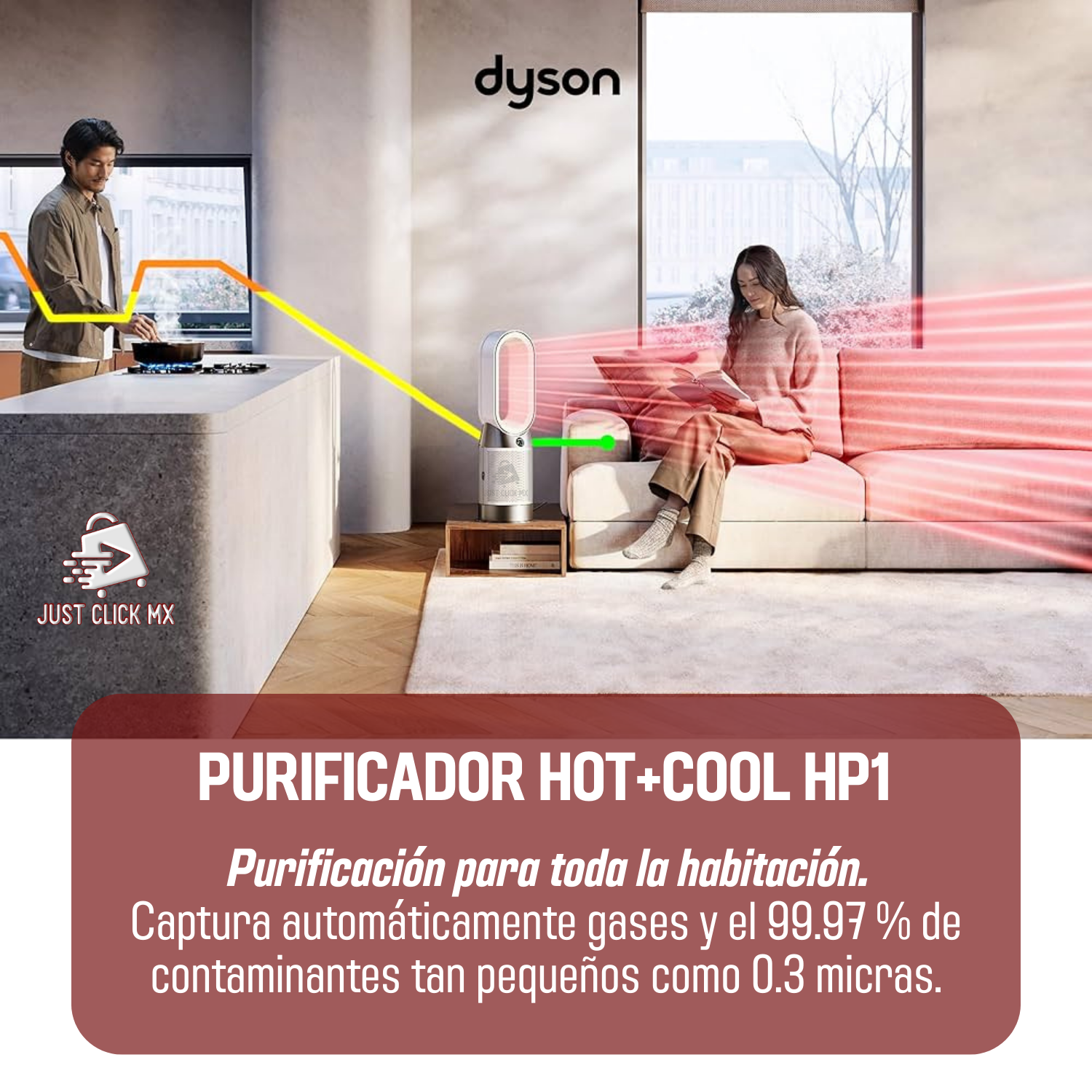 Foto 3 pulgar | Dyson Purificador Ventilador Hot+cool Hp10 Caliente Y Frío