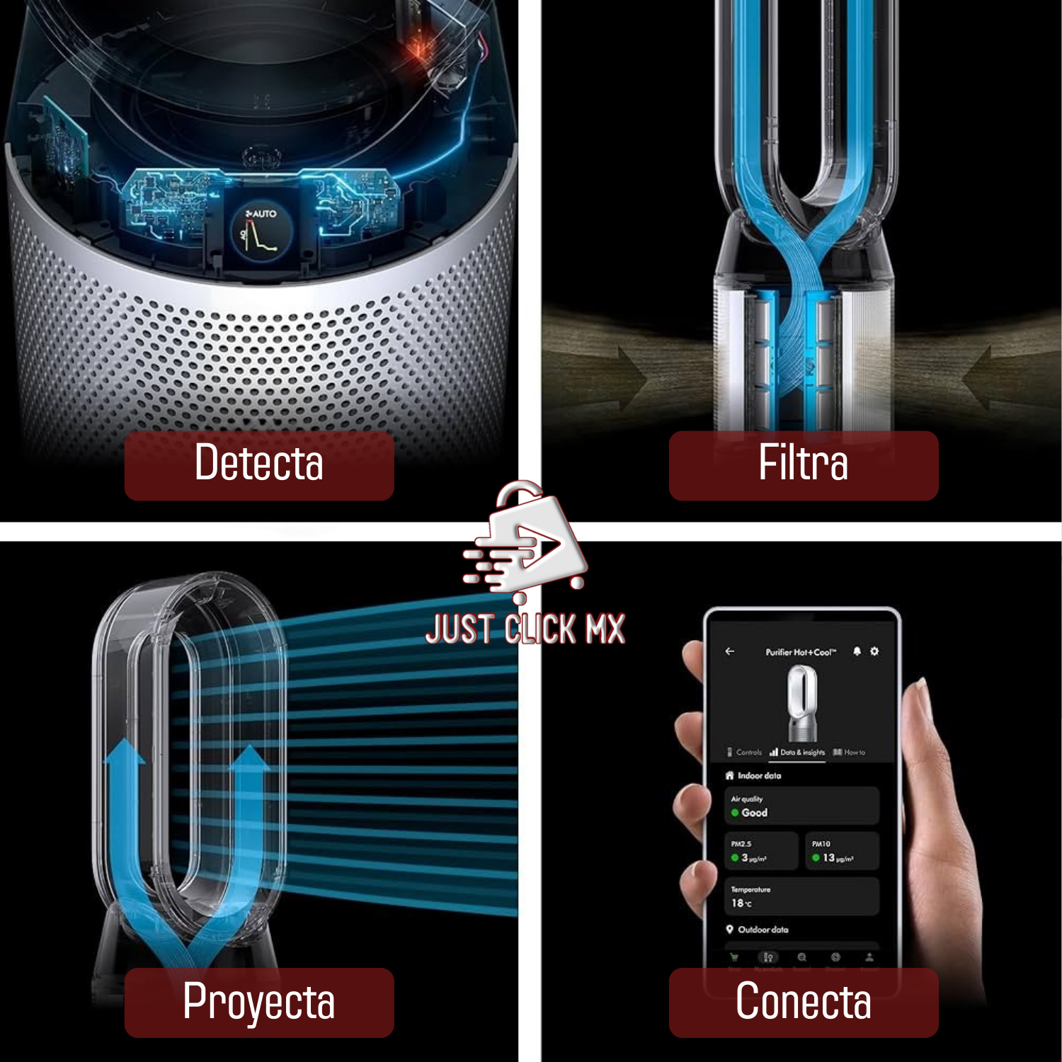 Foto 5 pulgar | Dyson Purificador Ventilador Hot+cool Hp10 Caliente Y Frío
