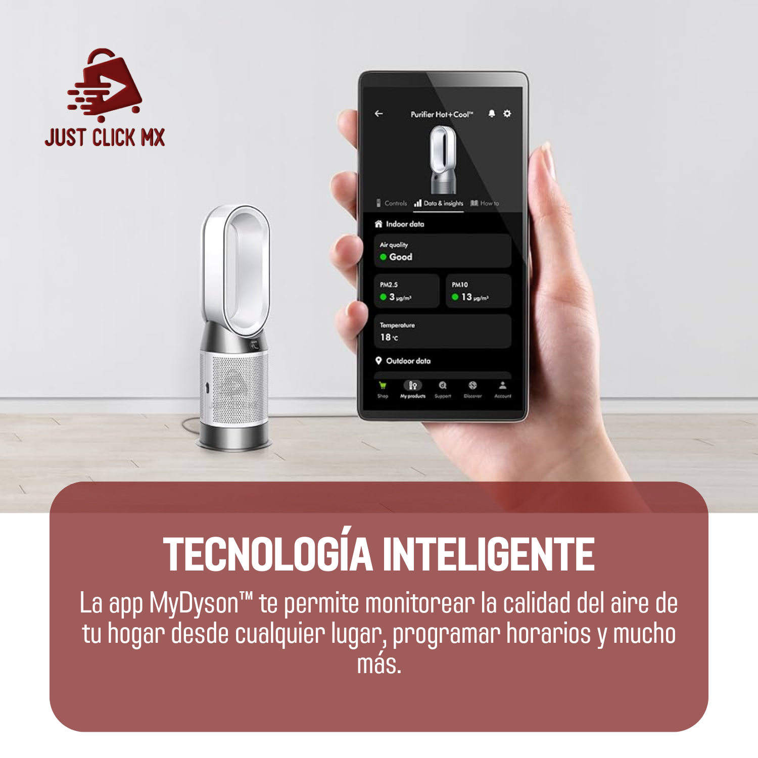 Foto 6 pulgar | Dyson Purificador Ventilador Hot+cool Hp10 Caliente Y Frío