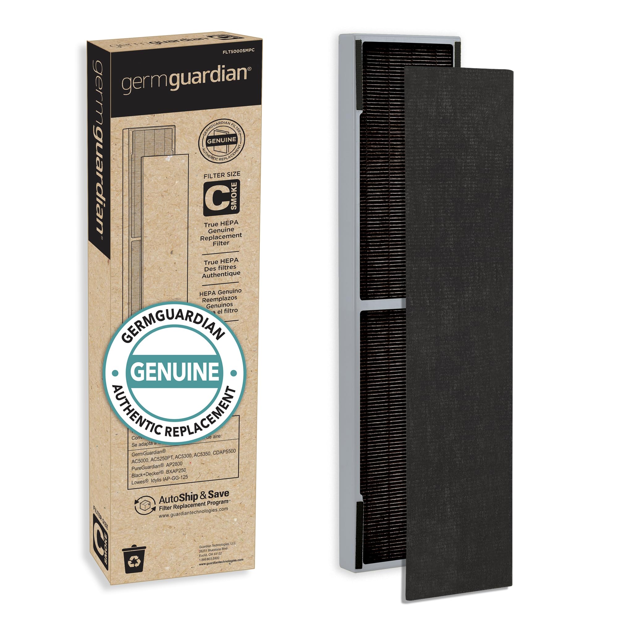 Foto 1 | Filtro Purificador De Aire Germguardian Smoke Clear Hepa Genuino - Venta Internacional.