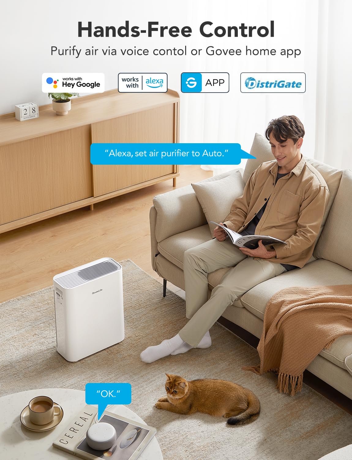 Foto 4 pulgar | Purificador De Aire Goveelife Smart Para Habitaciones Grandes Con True Hepa H13 - Venta Internacional.