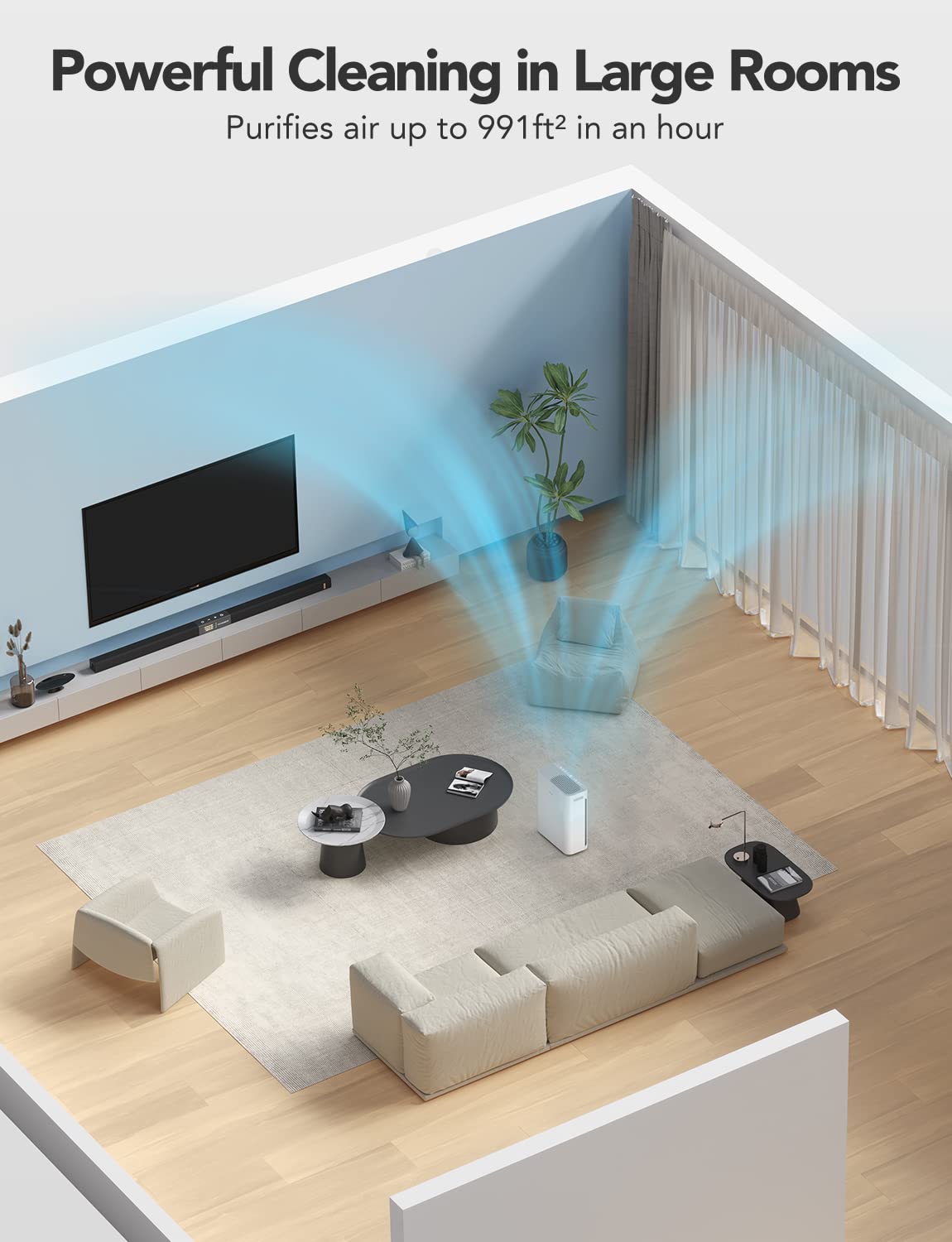 Foto 7 pulgar | Purificador De Aire Goveelife Smart Para Habitaciones Grandes Con True Hepa H13 - Venta Internacional.