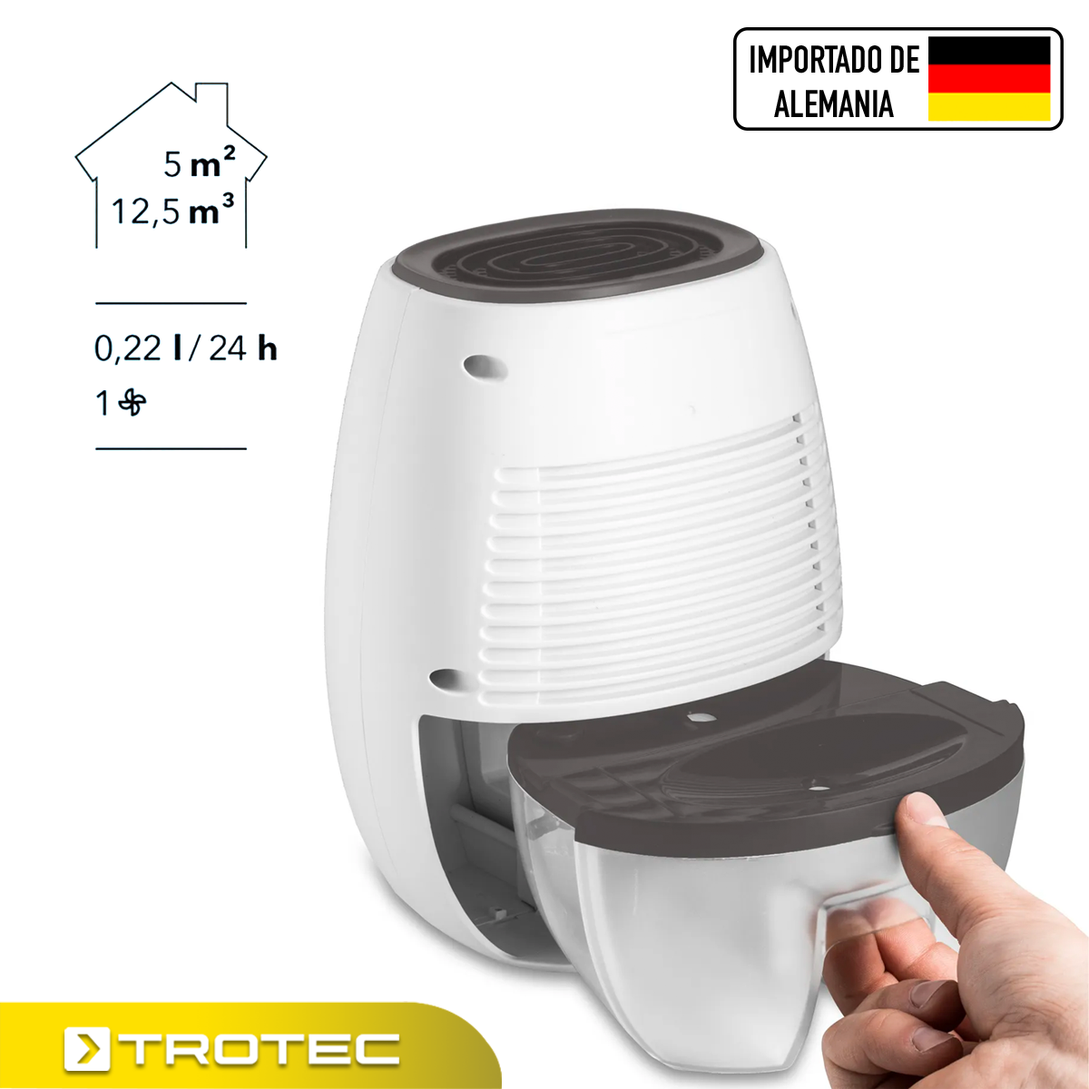 Foto 3 | Deshumidificador Trotec Elegante Silencioso 500 ml