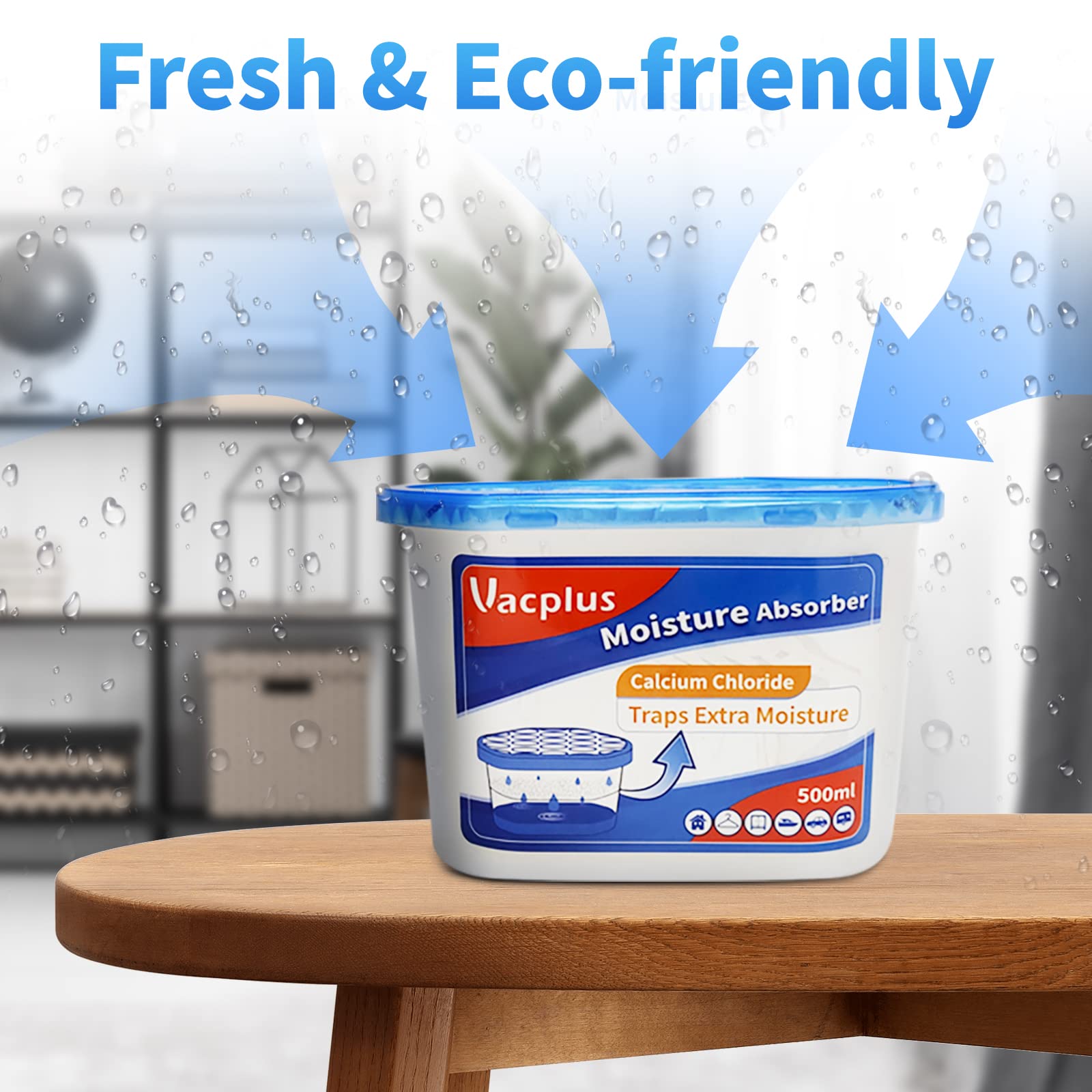 Foto 4 pulgar | Absorbedor De Humedad Vacplus, Paquete De 16 Unidades, 310 Ml, Para Baño O Armario - Venta Internacional.