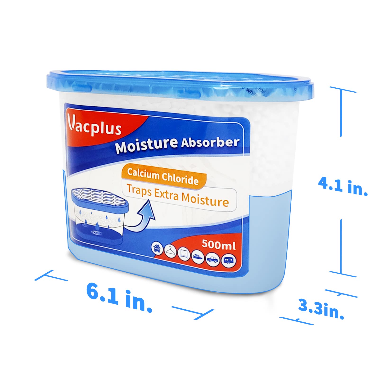 Foto 6 pulgar | Absorbedor De Humedad Vacplus, Paquete De 16 Unidades, 310 Ml, Para Baño O Armario - Venta Internacional.