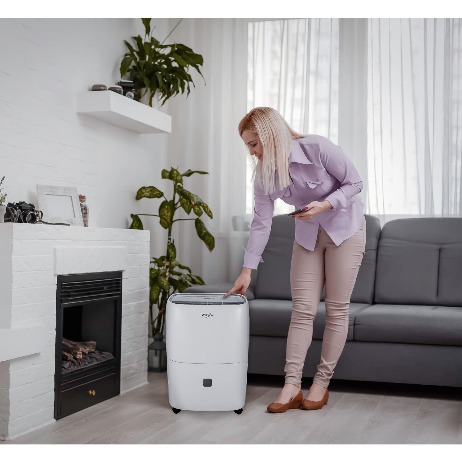 Foto 5 pulgar | Deshumidificador Whirlpool Portátil De 9,5 L, 20 Pintas Para 139 M², Blanco - Venta Internacional.