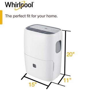 Foto 5 | Deshumidificador Whirlpool Portátil De 9,5 L, 20 Pintas Para 139 M², Blanco - Venta Internacional.