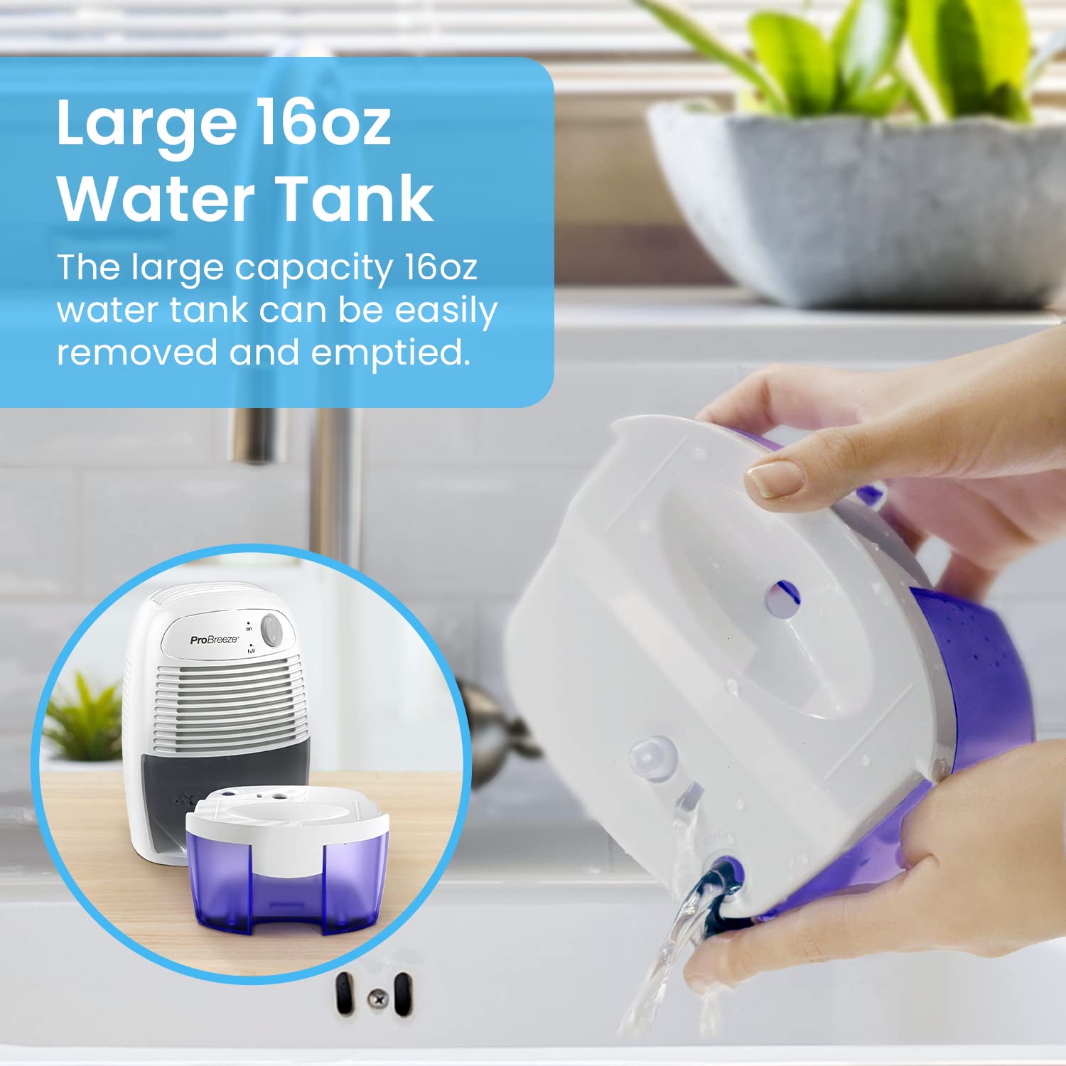 Foto 5 | Deshumidificador Pro Breeze Para El Hogar De 20 M² Con Depósito De 500 Ml - Venta Internacional.