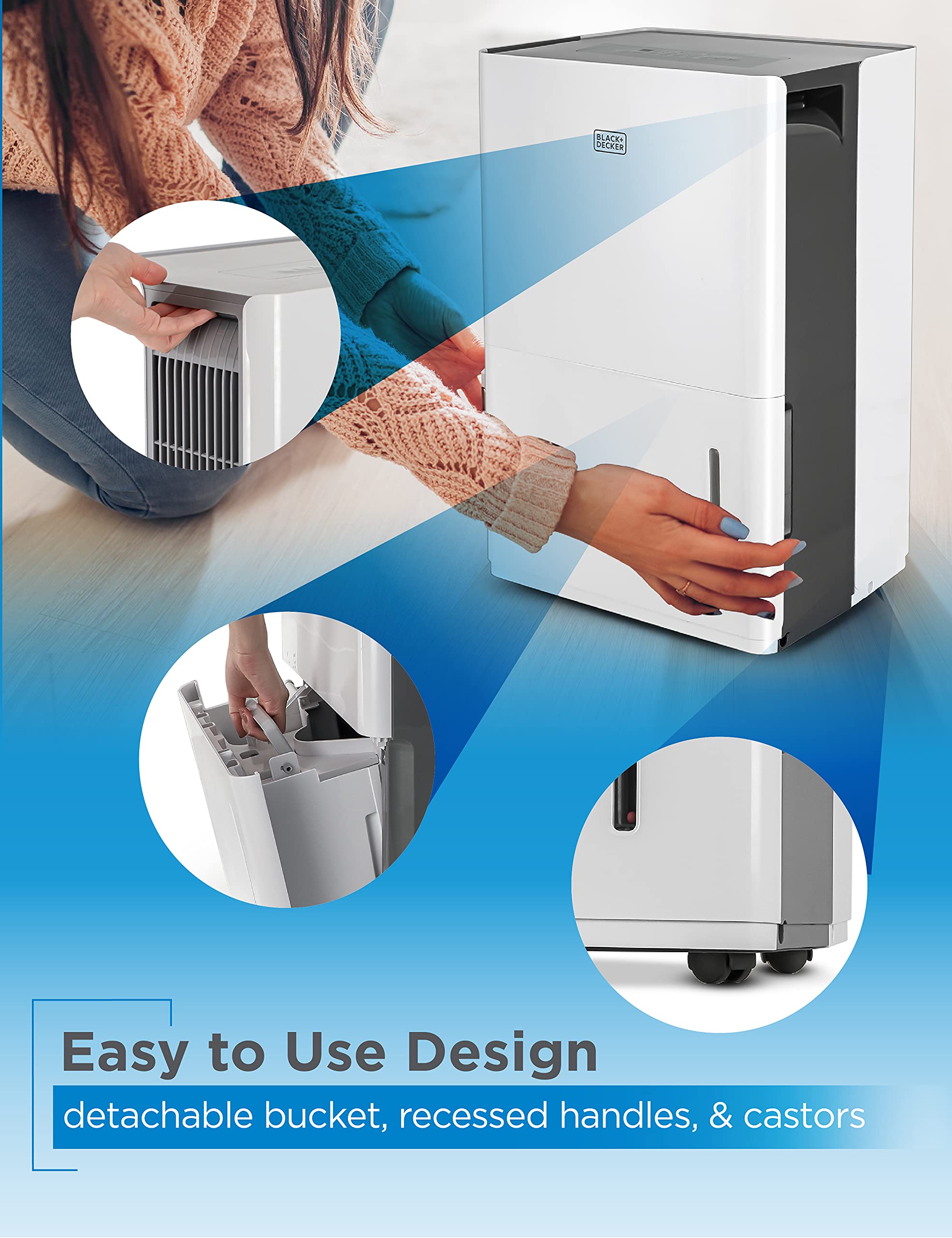 Foto 5 | Deshumidificador Black+decker Bd22mwsa 1500m² Para Espacios Medianos Y Grandes - Venta Internacional.