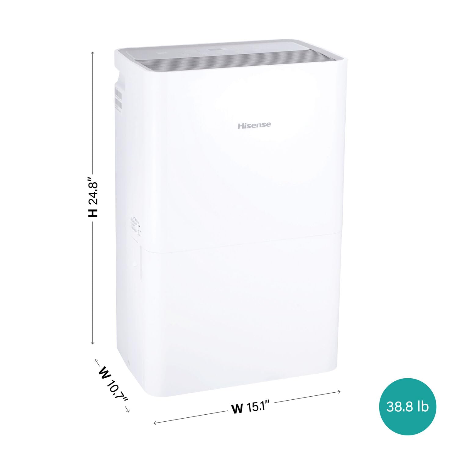 Foto 5 pulgar | Deshumidificador Hisense Energy Star Portátil De 50 Pintas Blanco - Venta Internacional.