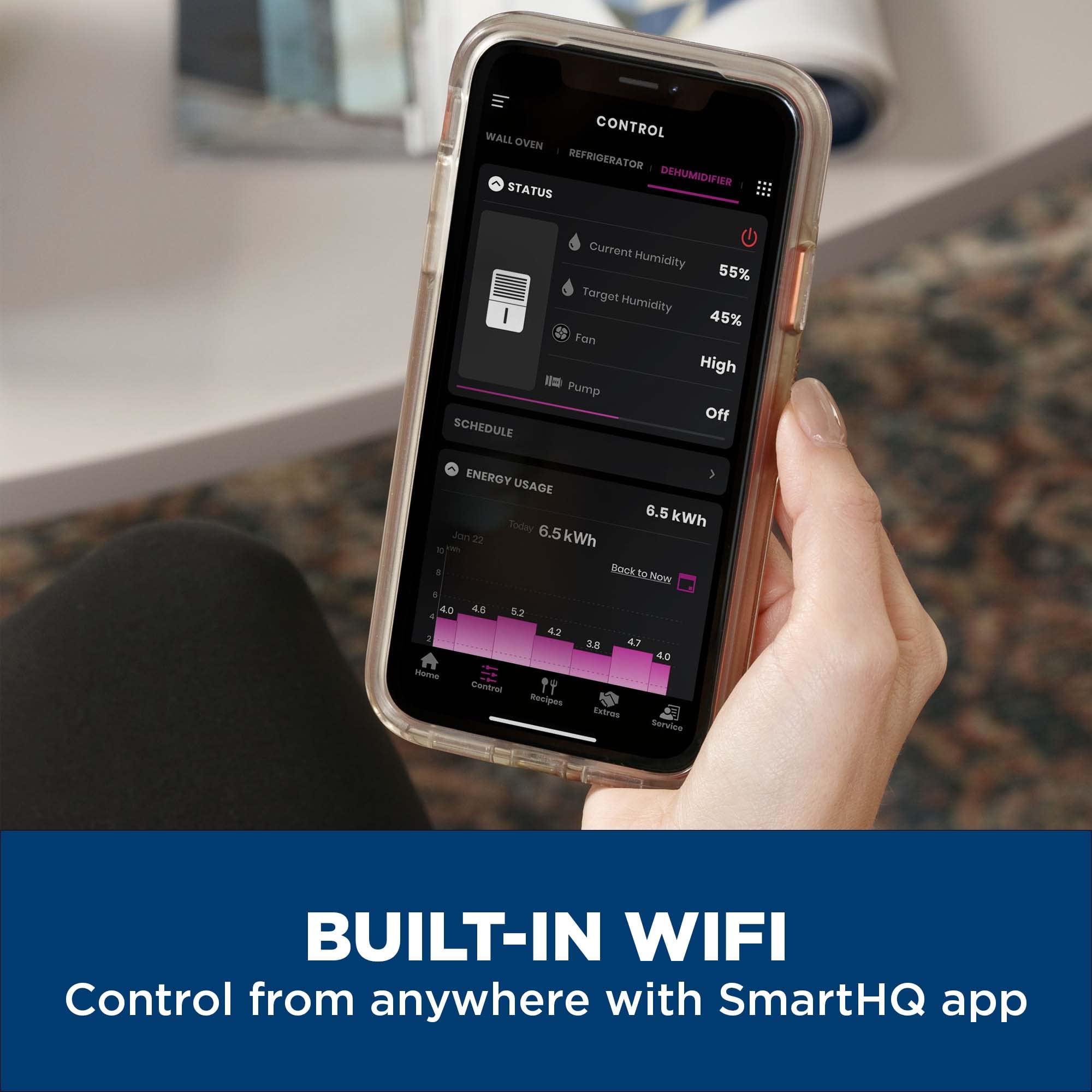 Foto 6 pulgar | Deshumidificador Ge Smart Energy Star, 50 Pintas, 4500 Ml, Wifi Basement - Venta Internacional.
