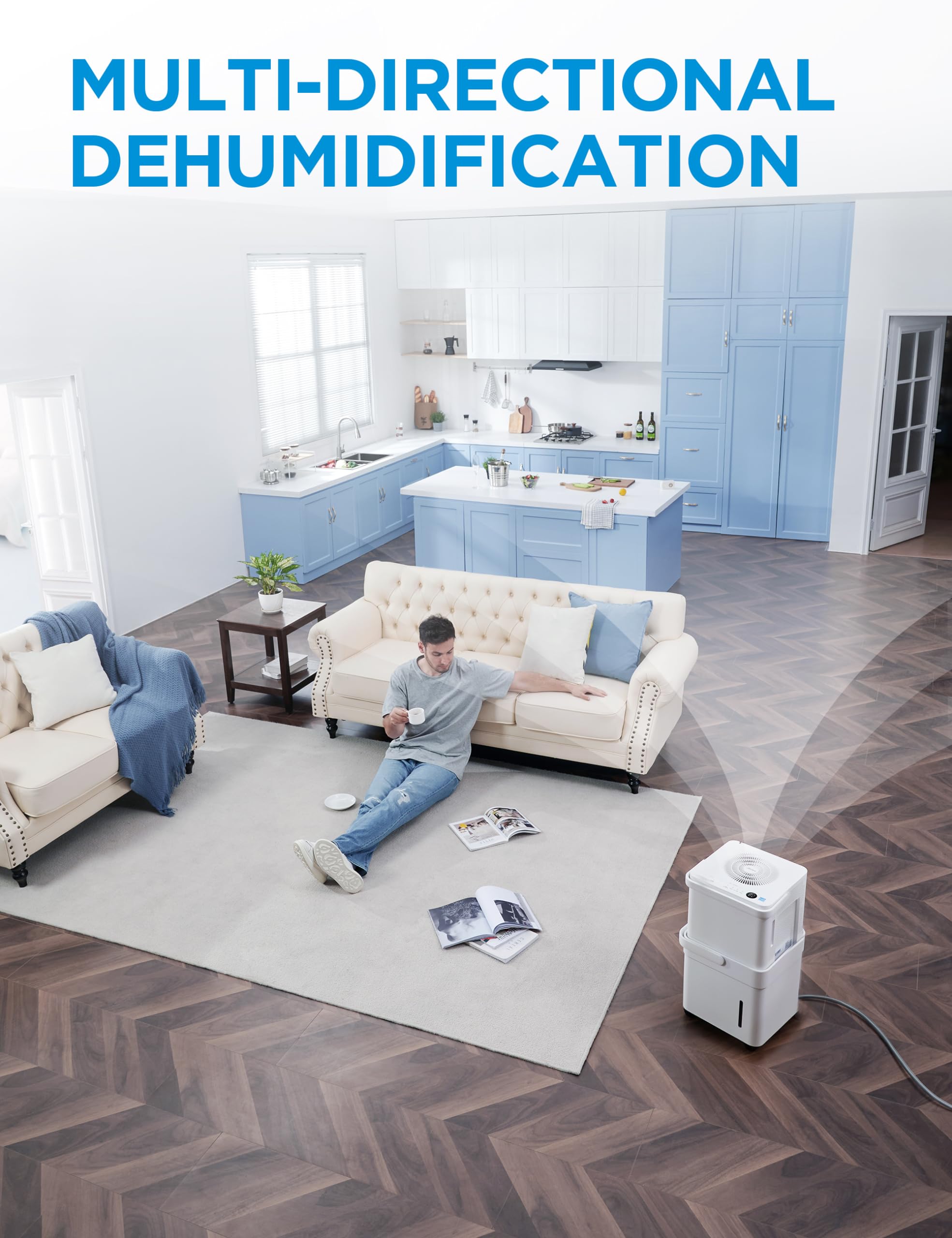 Foto 3 pulgar | Deshumidificador Midea Cube De 50 Pintas Para Sótano De 420 M² Con Alexa - Venta Internacional.