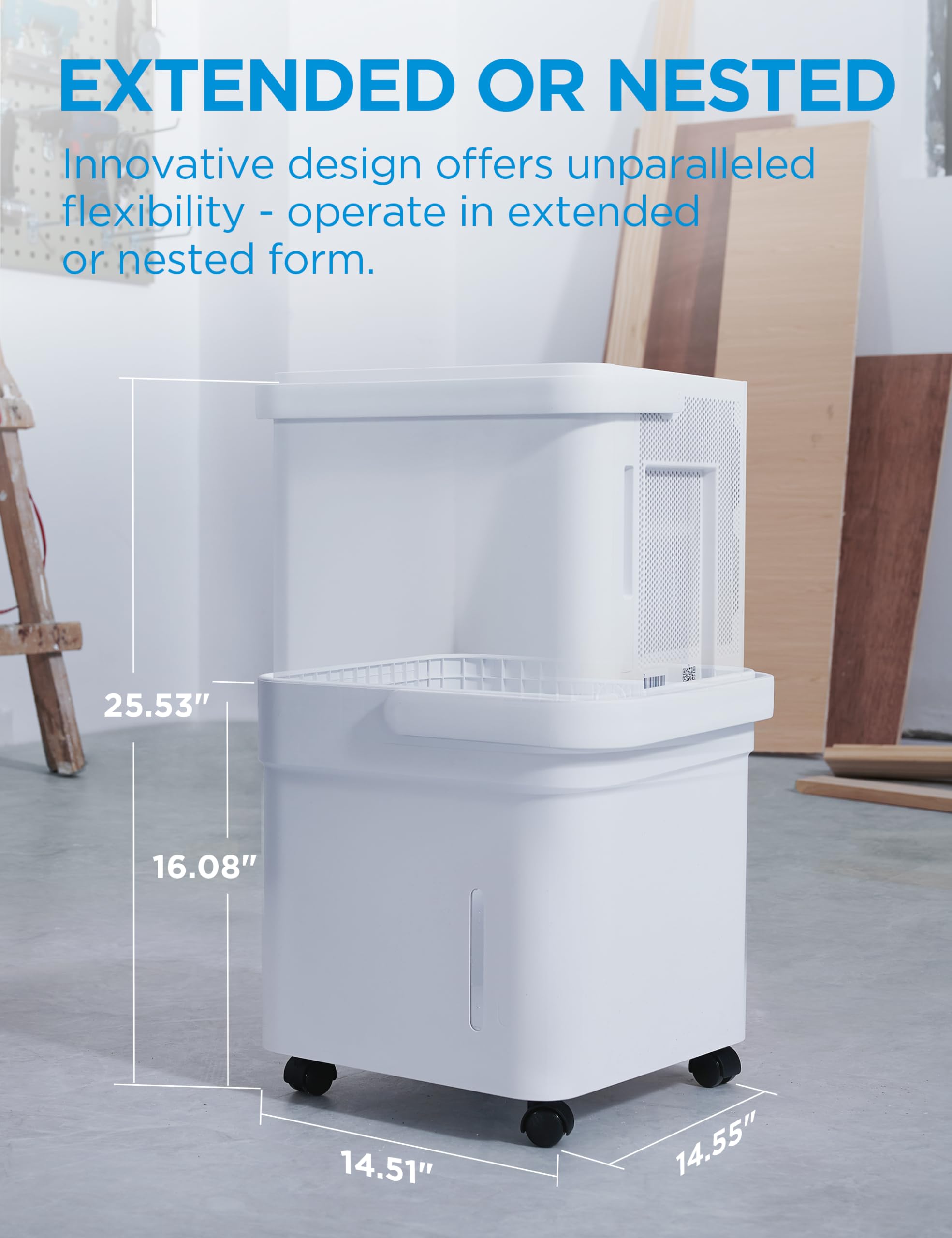 Foto 5 pulgar | Deshumidificador Midea Cube De 50 Pintas Para Sótano De 420 M² Con Alexa - Venta Internacional.
