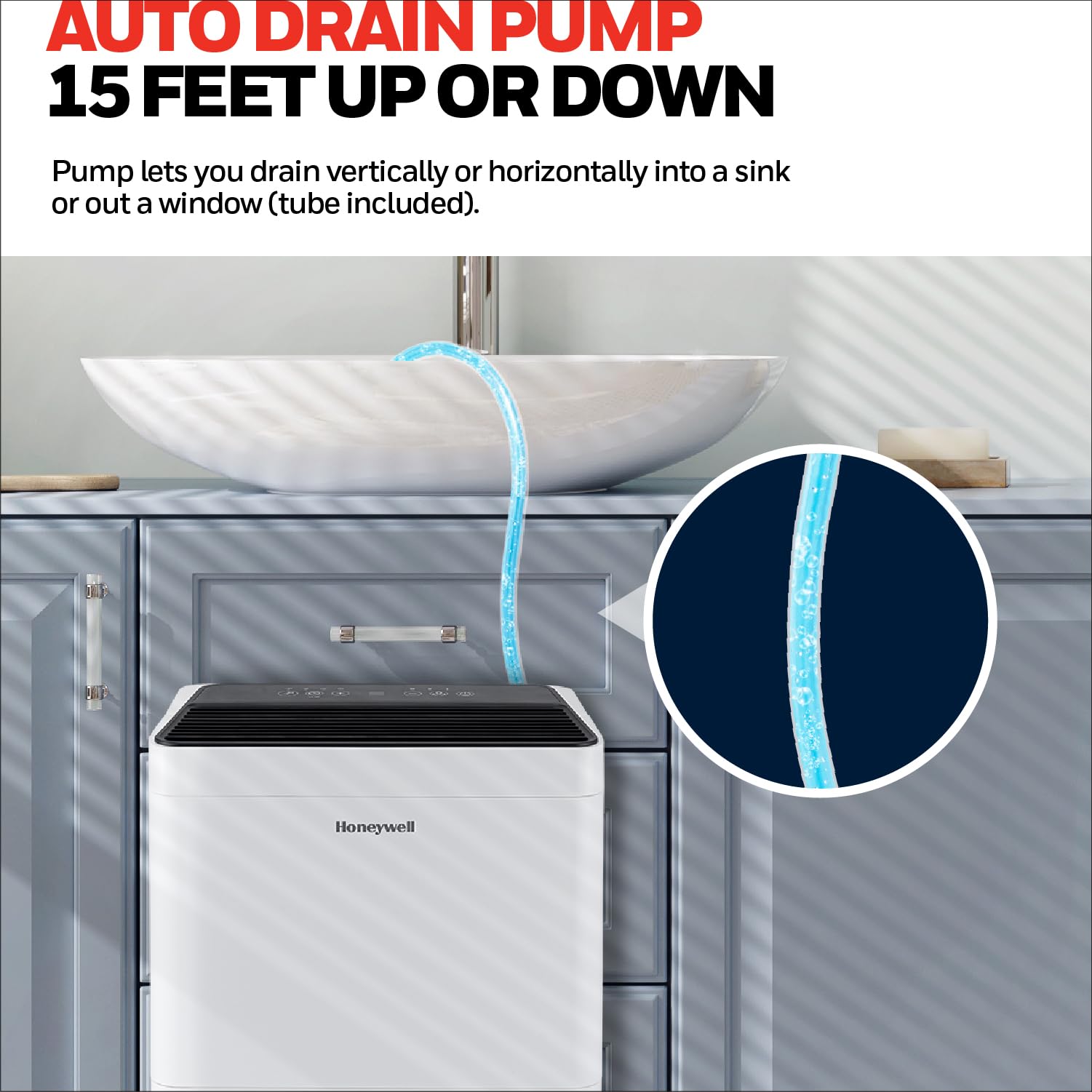 Foto 4 pulgar | Deshumidificador Honeywell Tpfit50pwk 23,7 L/día 400 M² Con Bomba - Venta Internacional.