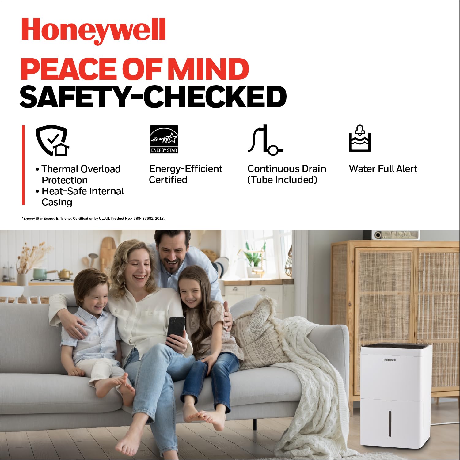 Foto 5 pulgar | Deshumidificador Honeywell Tpfit50pwk 23,7 L/día 400 M² Con Bomba - Venta Internacional.