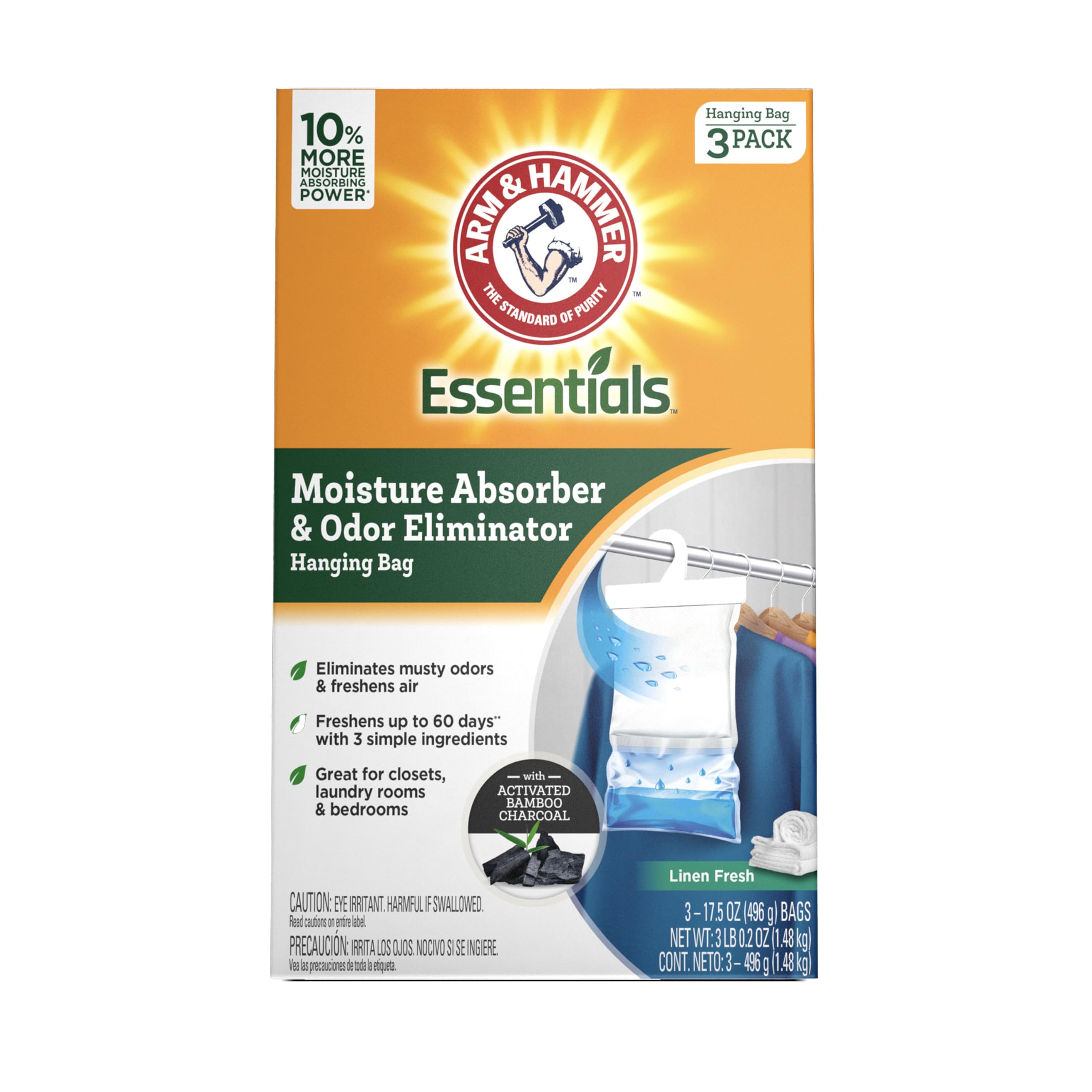 Foto 2 pulgar | Absorbedor de Humedad Arm & Hammer Essentials 500 ml 3 Piezas  - Venta Internacional