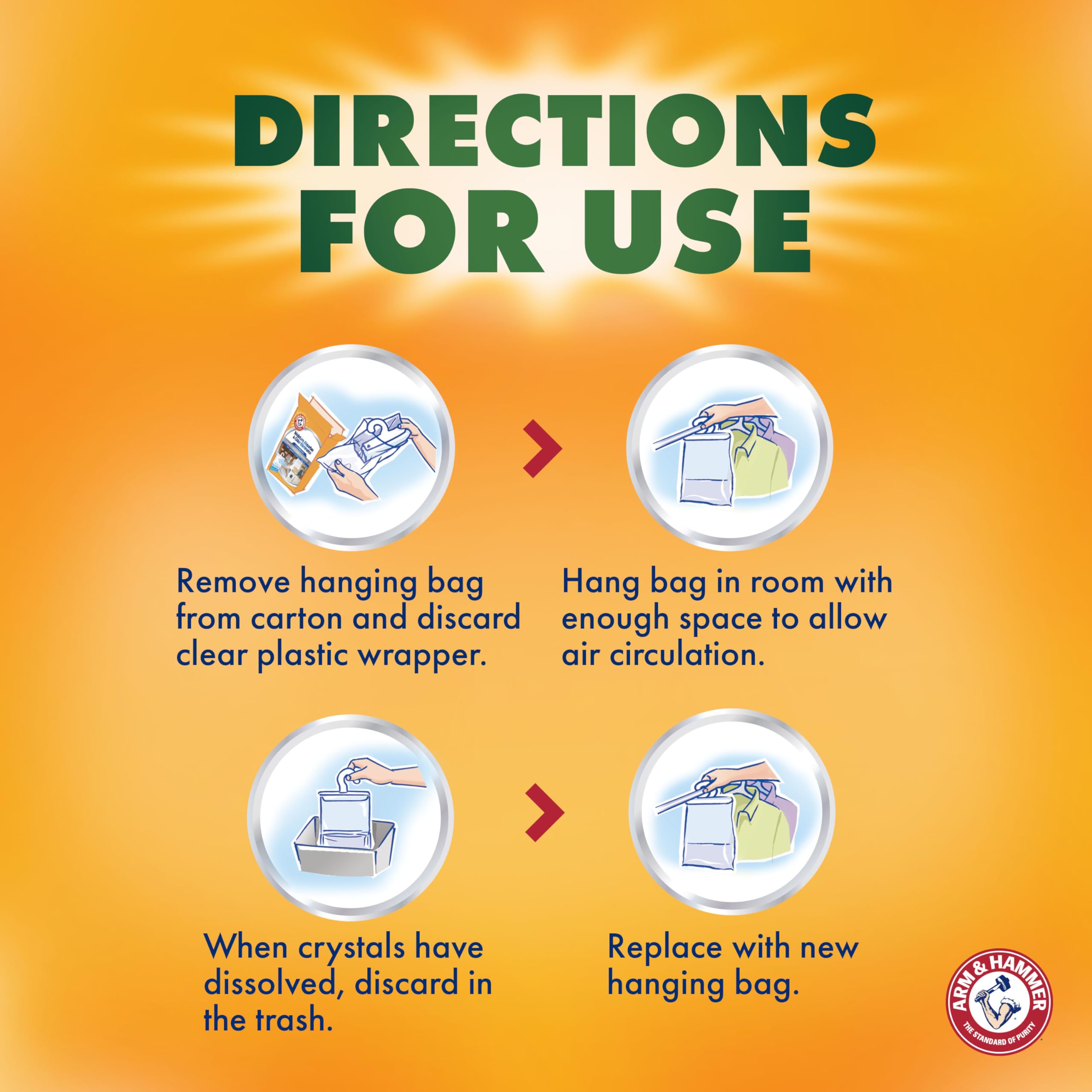 Foto 8 pulgar | Absorbedor de Humedad Arm & Hammer Essentials 500 ml 3 Piezas  - Venta Internacional
