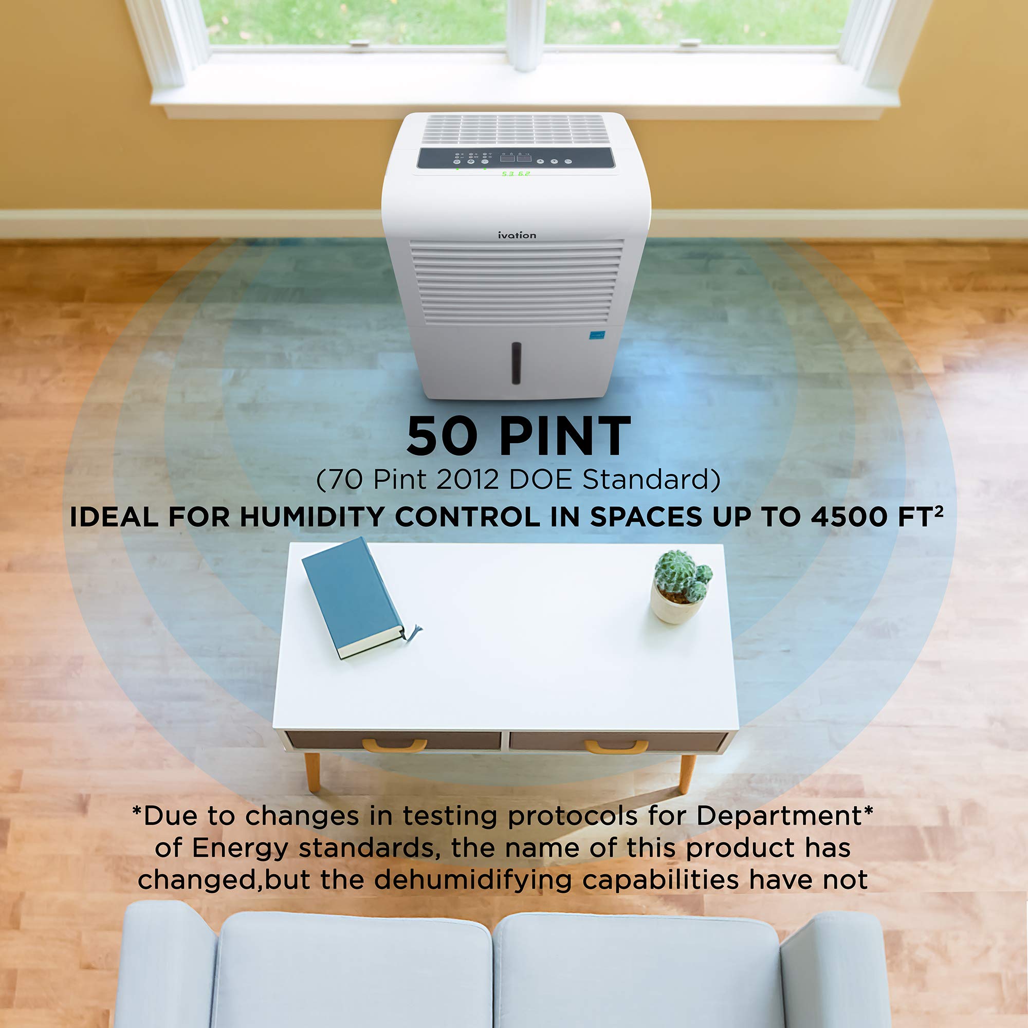Foto 2 | Deshumidificador Ivation 420 M² Smart Wi-fi Energy Star 50 L/día - Venta Internacional.