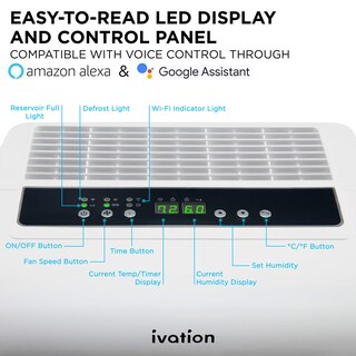 Foto 6 | Deshumidificador Ivation 418 M² Smart Wi-fi Energy Star Con Bomba - Venta Internacional.