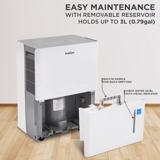 Foto 5 | Deshumidificador Ivation Energy Star 1500 Sq. Pies Con Manguera De Drenaje - Venta Internacional.