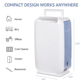 Foto 5 | Deshumidificador Desecante Ivation 6.2 l/día 270 M² Blanco - Venta Internacional