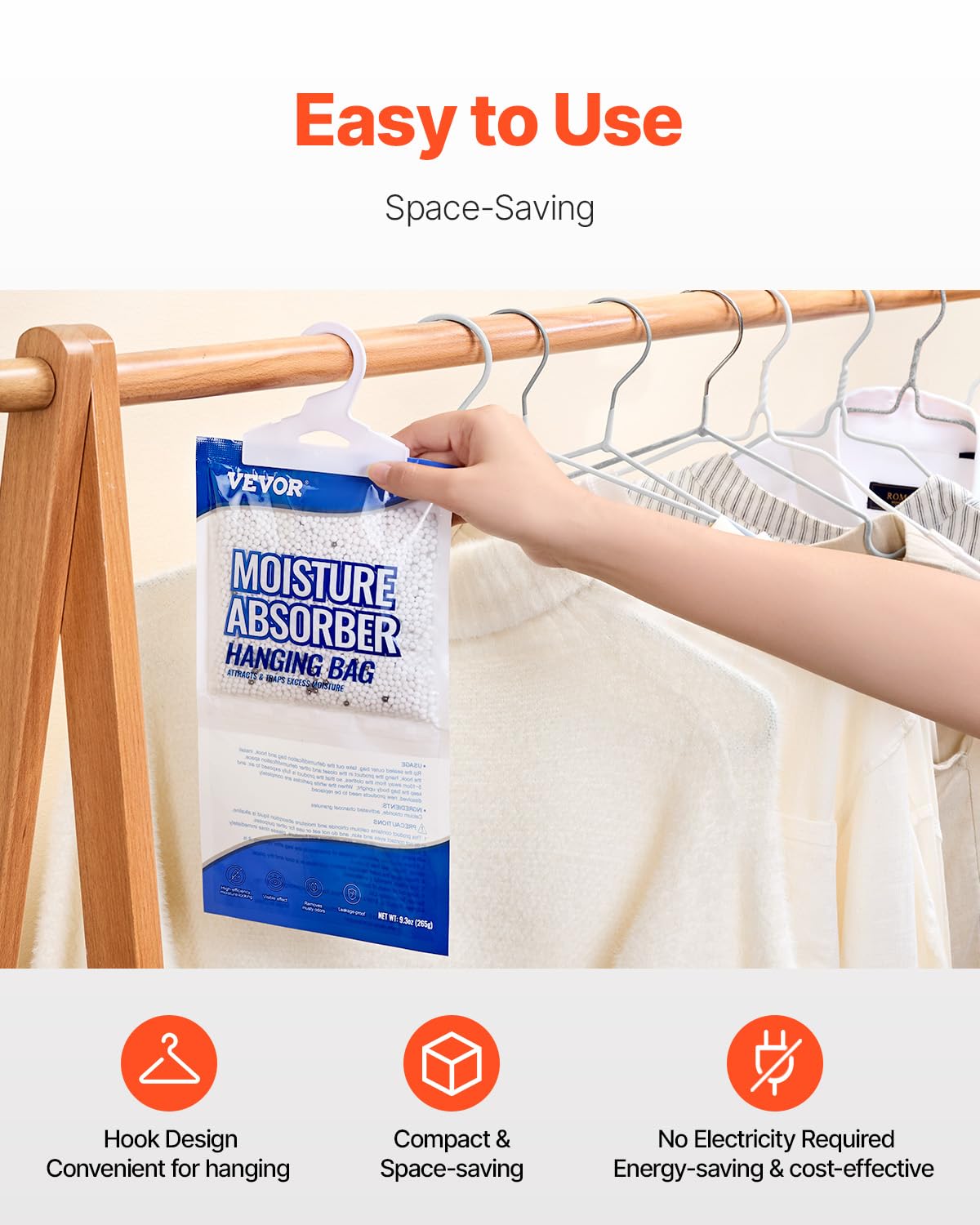 Foto 6 pulgar | Absorbedor De Humedad Colgante Vevor, 275 Ml, Deshumidificador Colgante Para Armario - Venta Internacional.