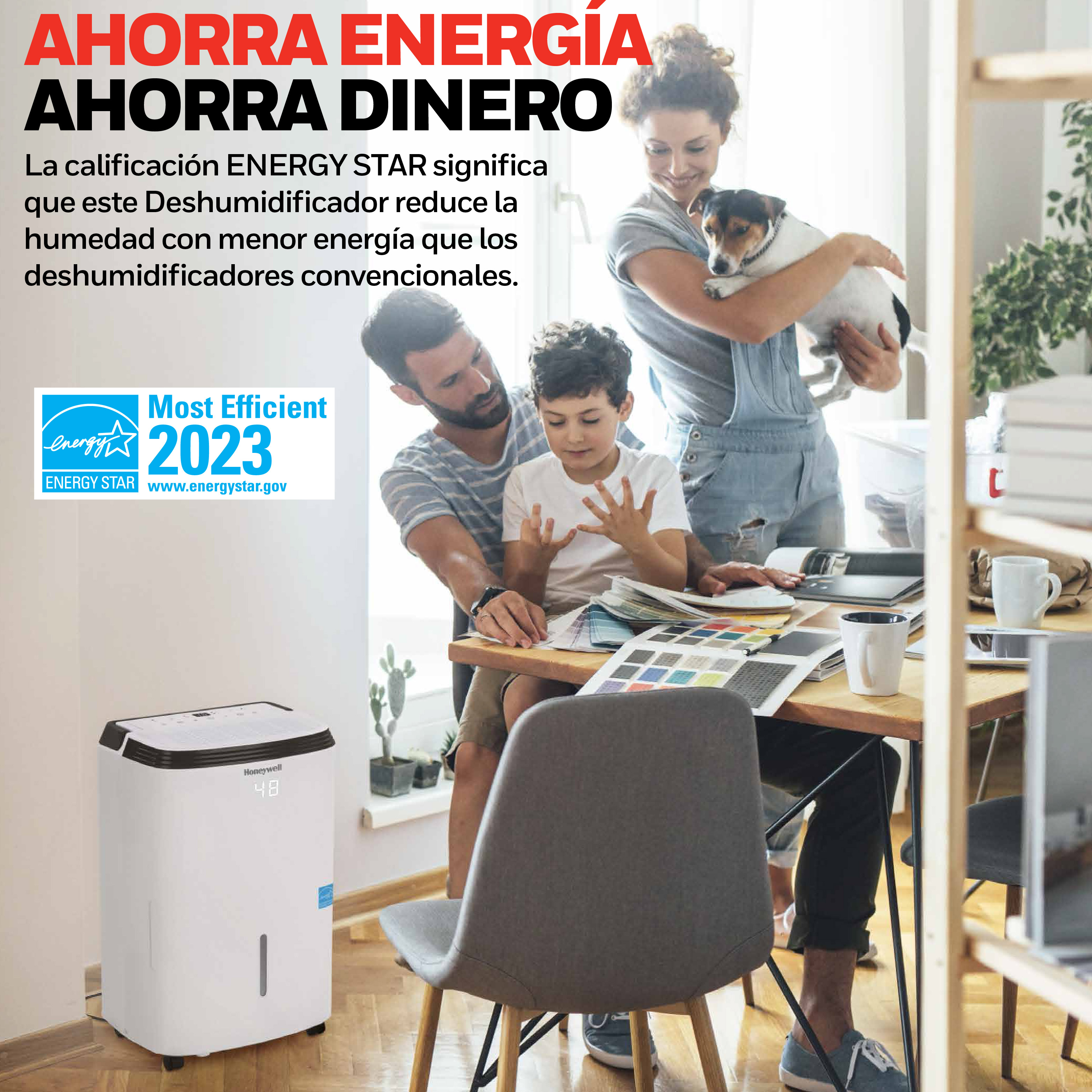 Foto 2 | Deshumidificador Honeywell 50 Pintas 24 Hrs Tp50wknr | Tanque De 7 Litros | Temporizador Y Modo Secado De Ropa