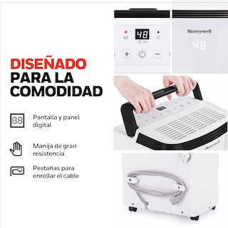 Foto 4 | Deshumidificador Honeywell 50 Pintas 24 Hrs Tp50wknr | Tanque De 7 Litros | Temporizador Y Modo Secado De Ropa