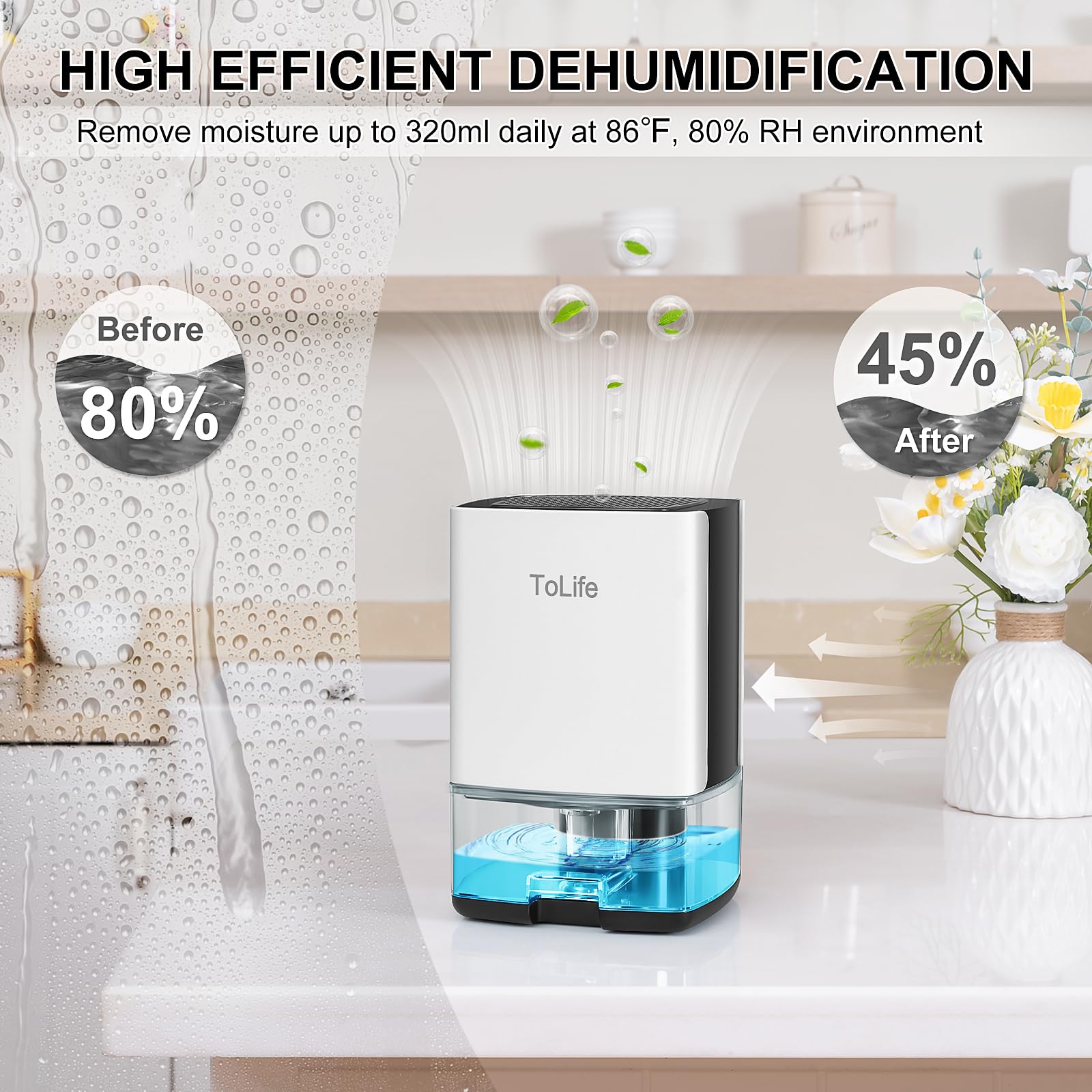 Foto 4 pulgar | Depósito De Agua Tolife De 900 Ml  46 M²  Para Hogar Y Dormitorio - Venta Internacional.