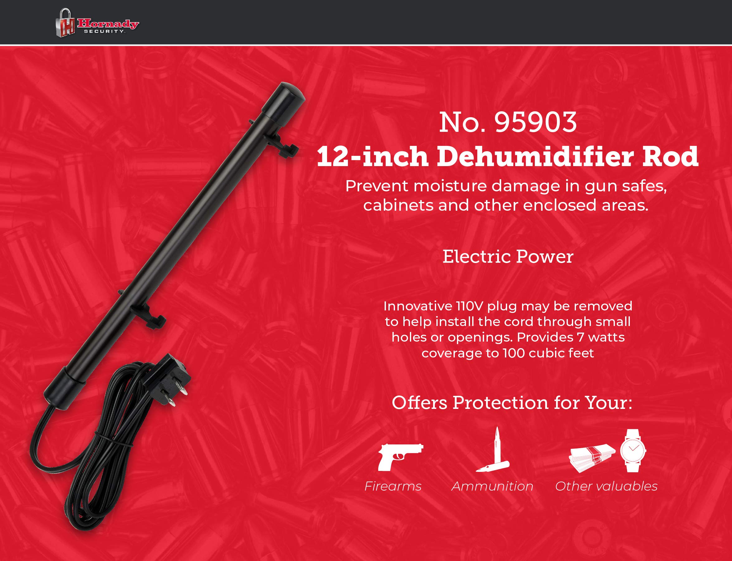 Foto 2 | Barra Deshumidificadora Electrónica Segura Hornady 95903 Negra - Venta Internacional.