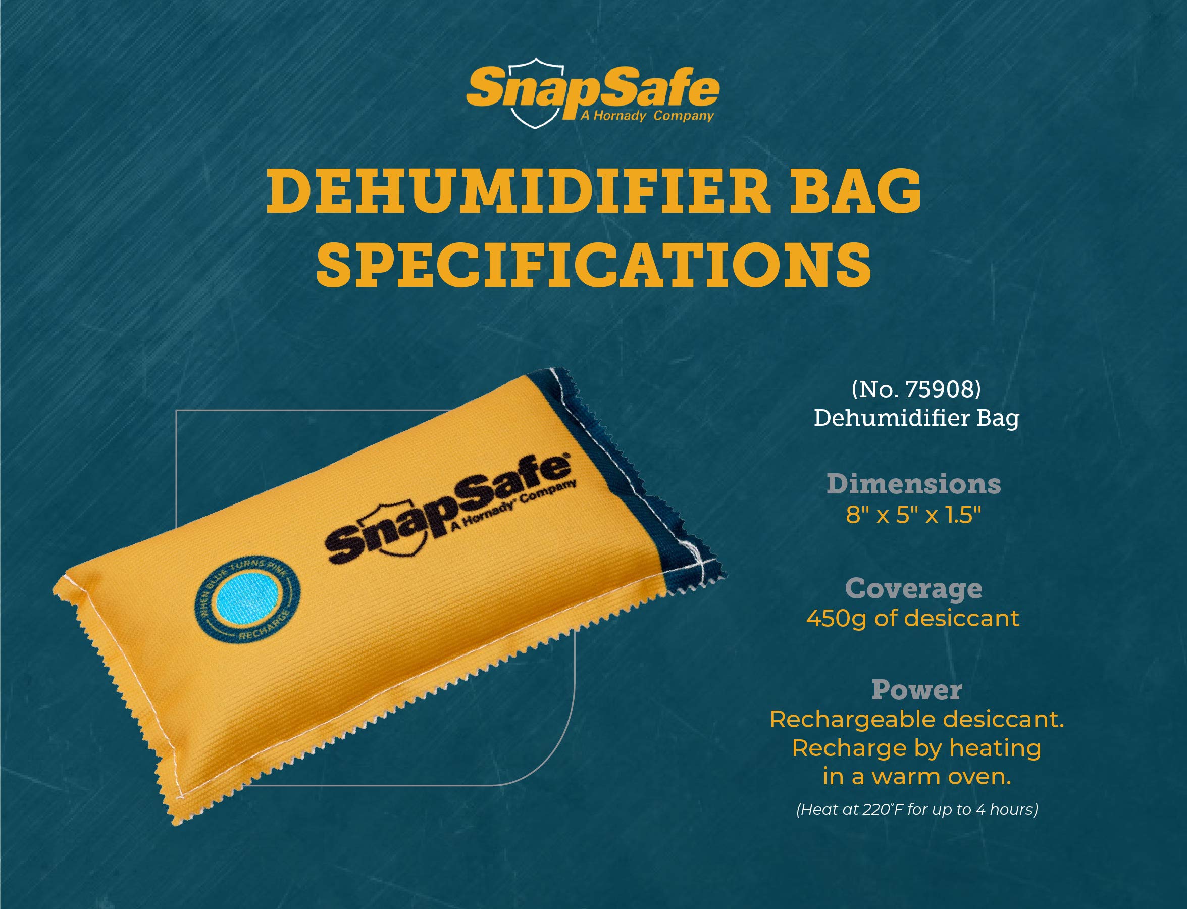 Foto 4 pulgar | Bolsa Deshumidificadora Snapsafe De 450 G Para Cajas Fuertes Y Armarios Para Armas - Venta Internacional.