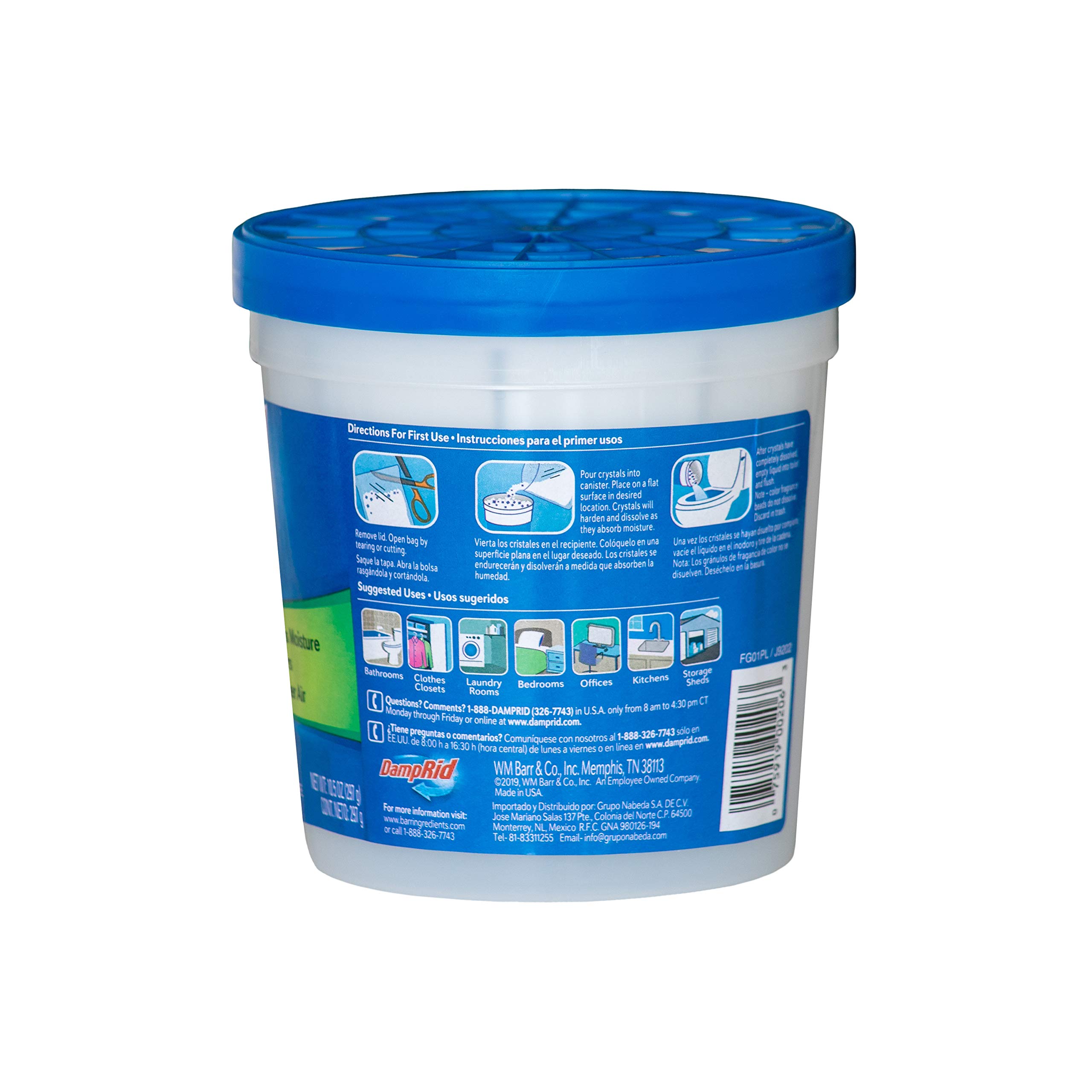 Foto 4 pulgar | Absorbente De Humedad Damprid Pure Linen  Recargable  300 Ml  Paquete De 4 - Venta Internacional.